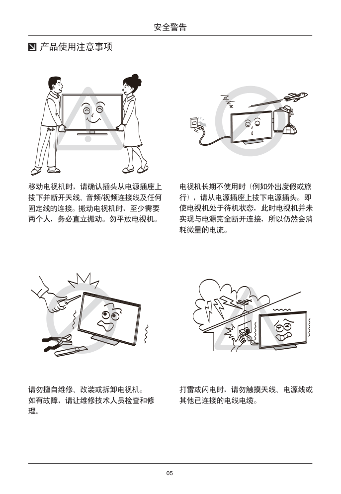 TCL王牌D58A620U液晶彩电使用说明书-5 TCL王牌D58A620U液晶彩电使用说明书-5