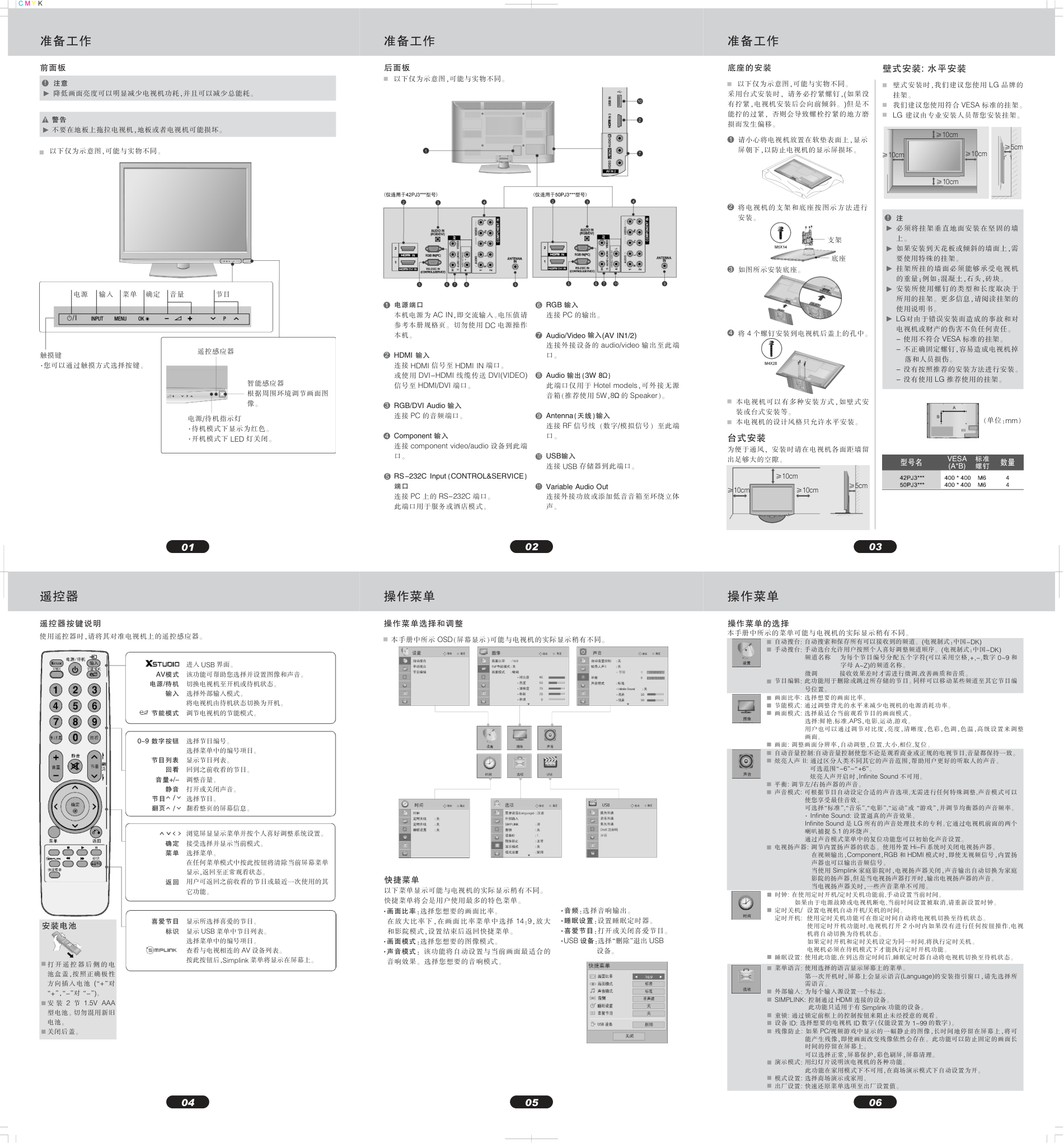 LG 50PJ350C彩电使用说明书-1