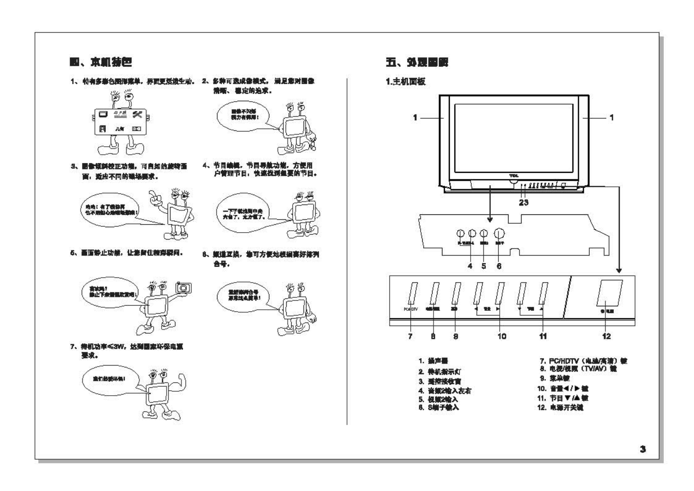 TCL王牌HID32A90H(彩电使用说明书-3 TCL王牌HID32A90H(彩电使用说明书-3
