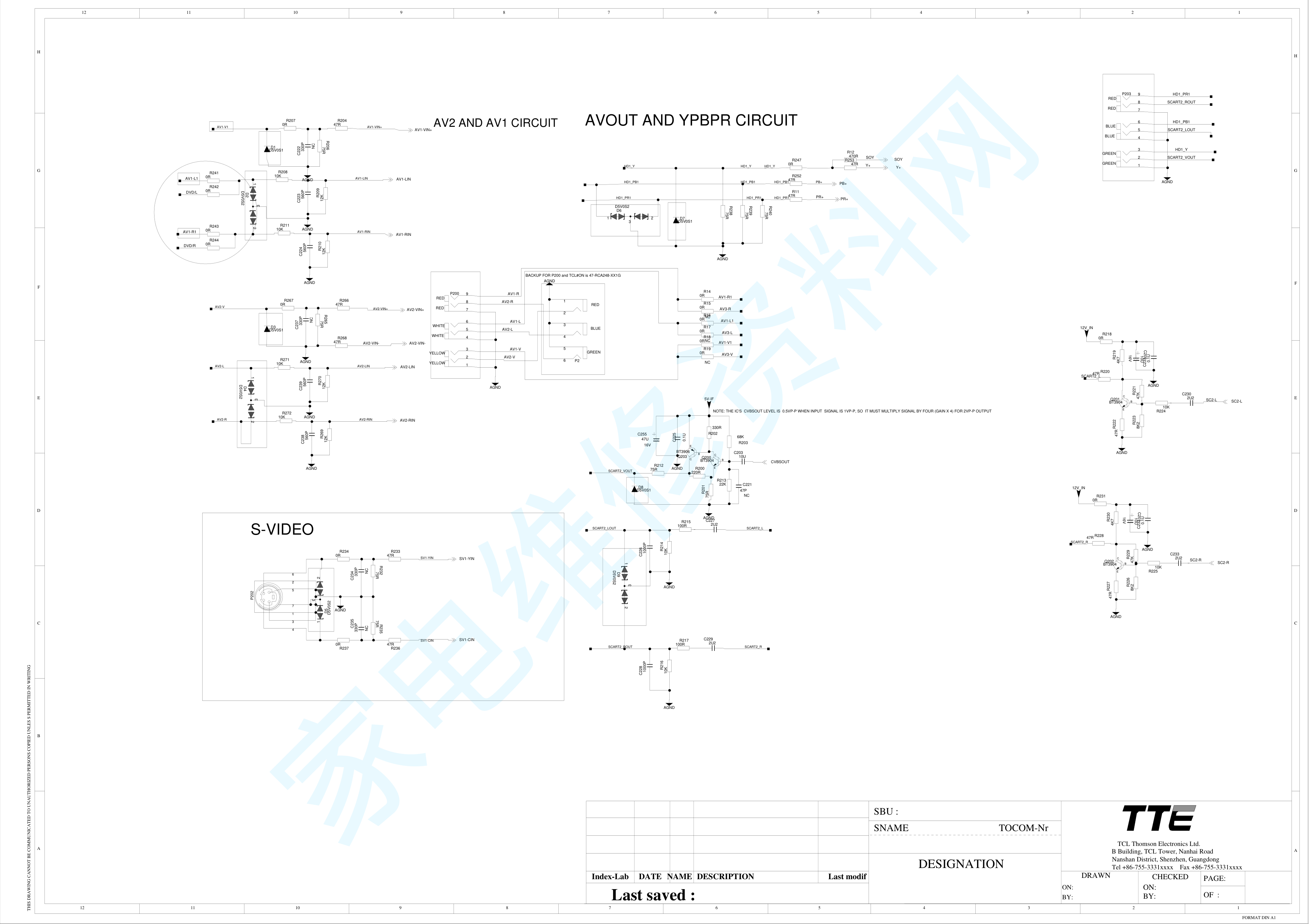 TCL王牌L40X9FRM(MS91C机芯)液晶电视电路原理图-3 TCL王牌L40X9FRM(MS91C机芯)液晶电视电路原理图-3
