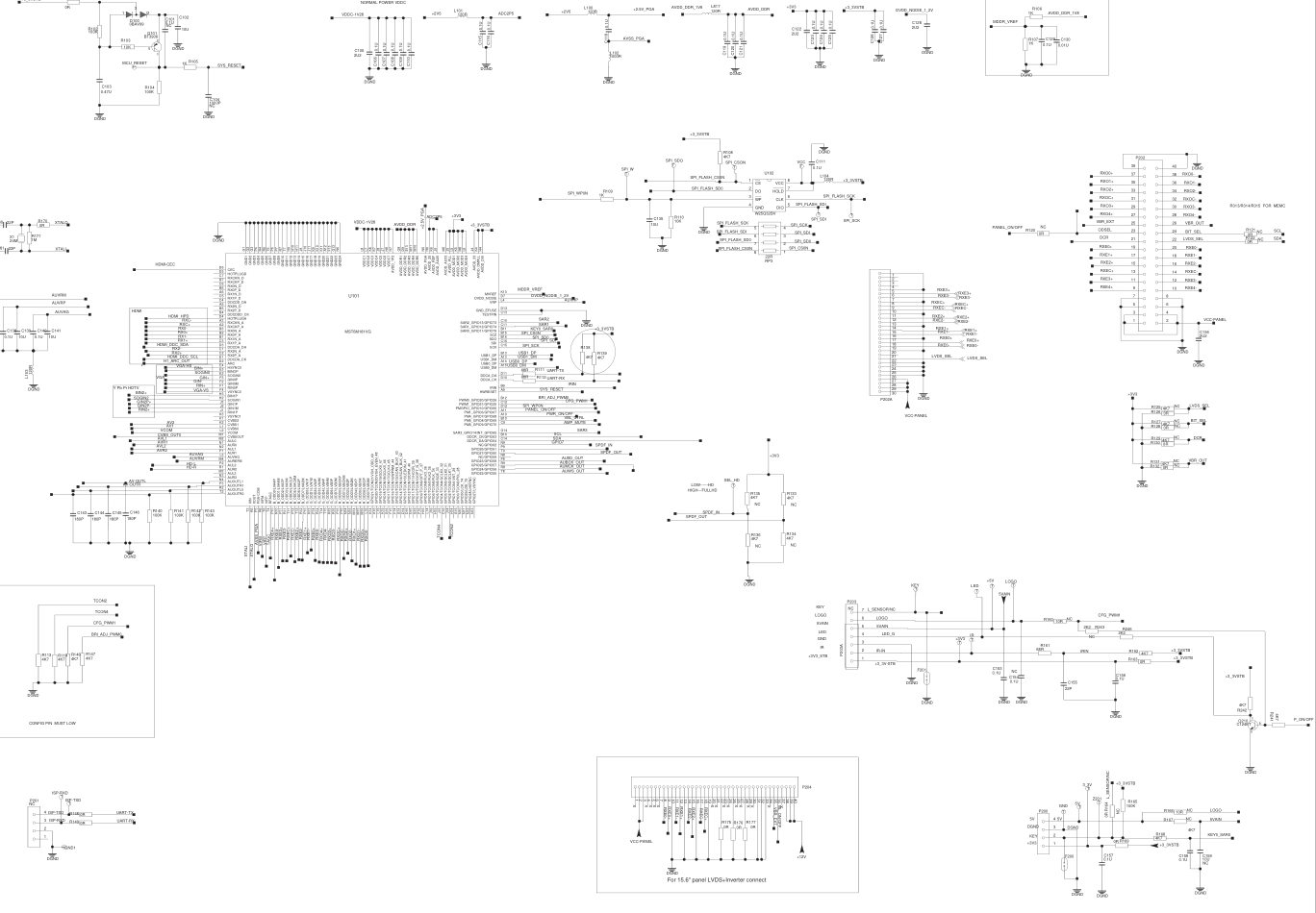 TCL L24E5000B液晶电视(MS82C机芯)电路图-3 TCL L24E5000B液晶电视(MS82C机芯)电路图-3
