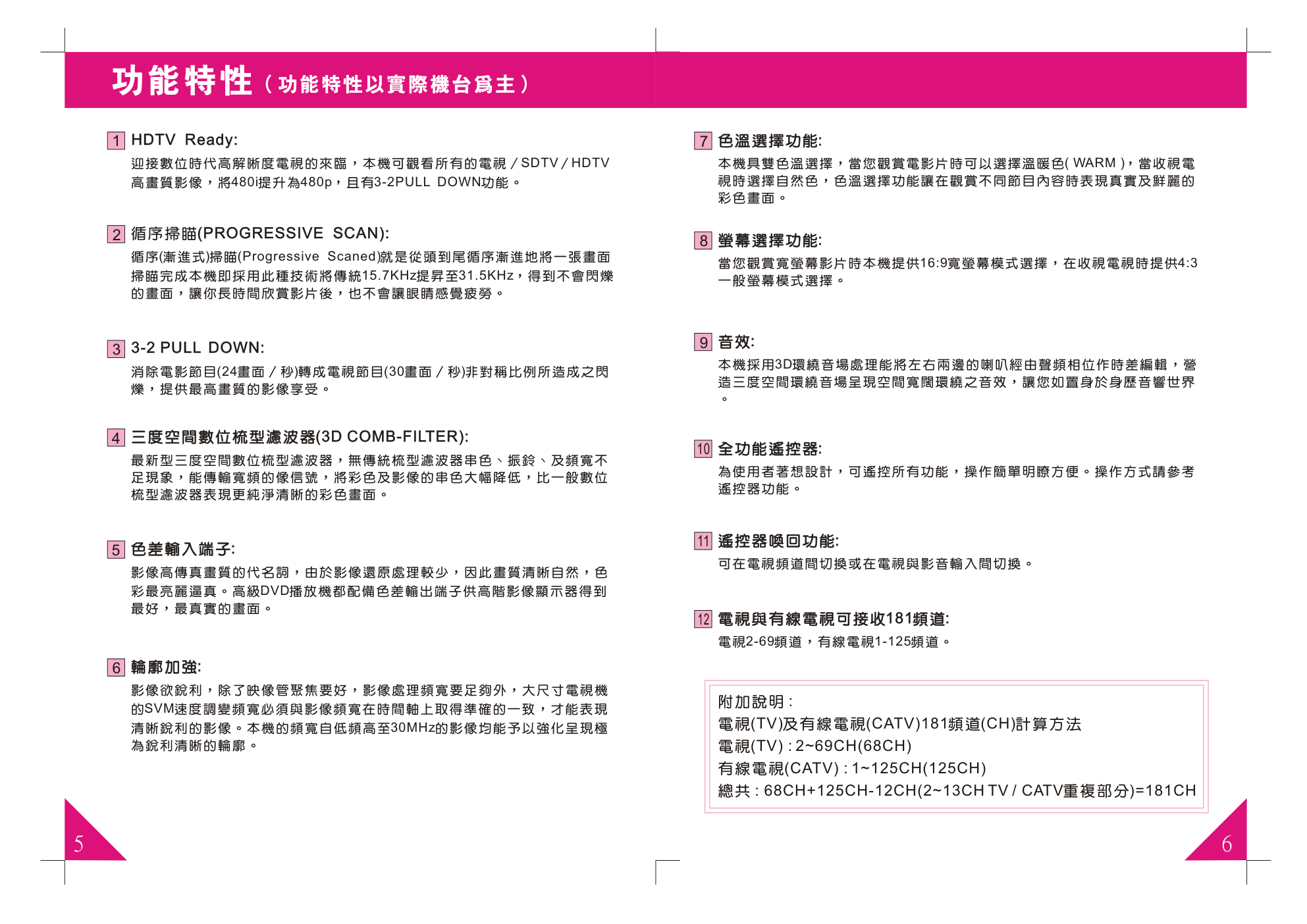 歌林HCT-H295倍频数字电视机说明书-3 歌林HCT-H295倍频数字电视机说明书-3