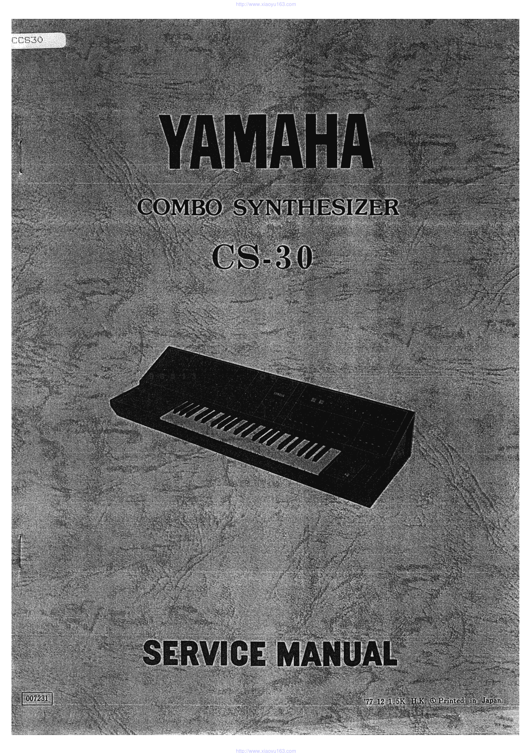雅马哈YAMAHA CS-30电子琴电路原理图-0 雅马哈YAMAHA CS-30电子琴电路原理图-0