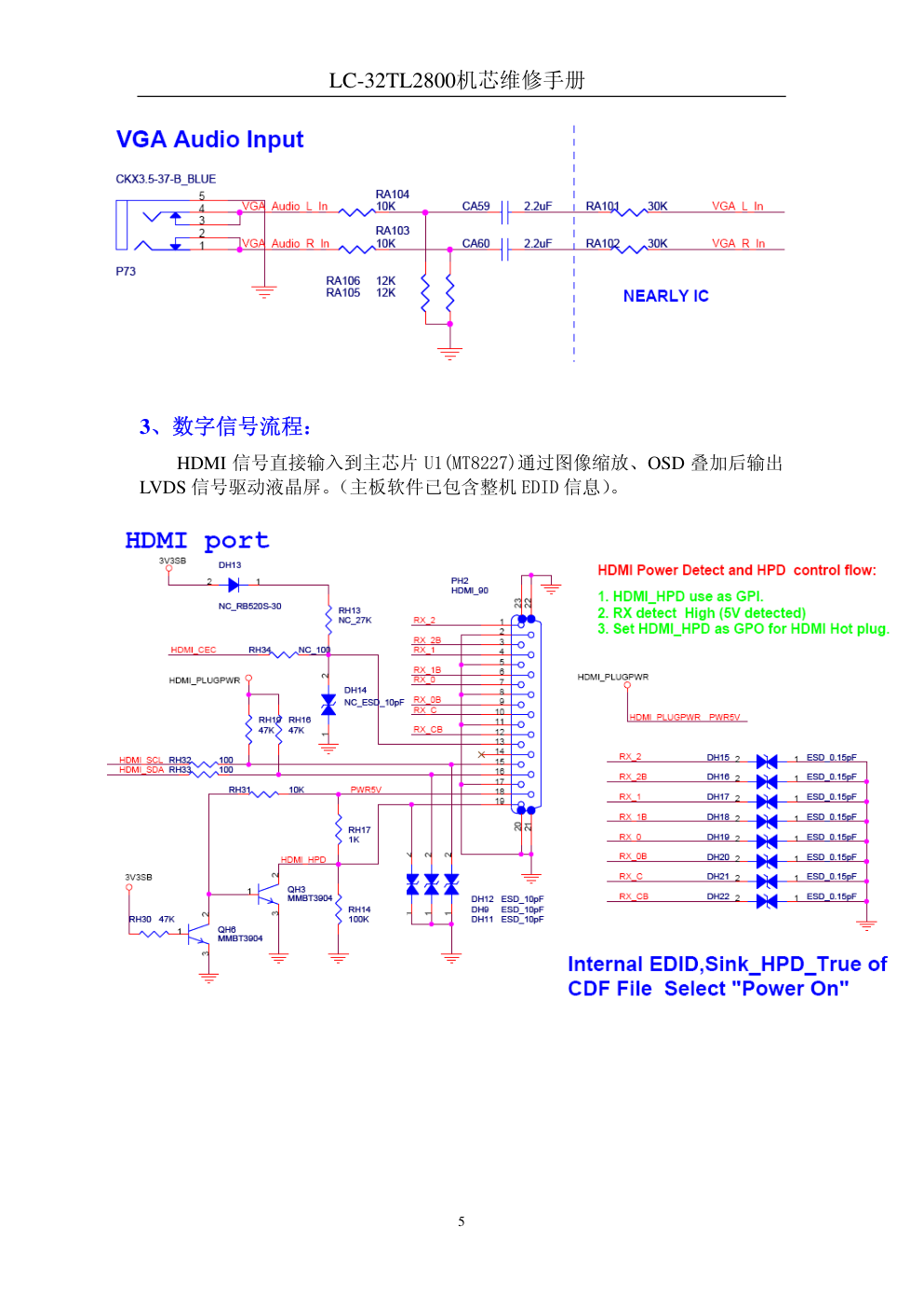 清华同方LC-32TL2800液晶电视维修手册（含电路图）-4