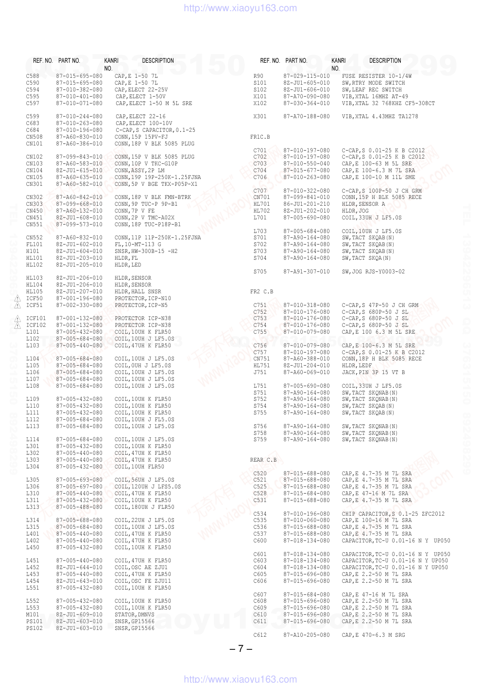 爱华AIWA HV-FX8700EH  CD播放机维修手册-6
