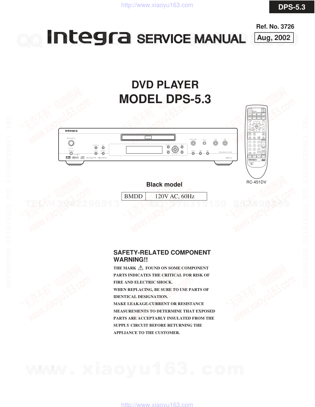安桥ONKYO DPS-5.3 DVD播放器电路图-0