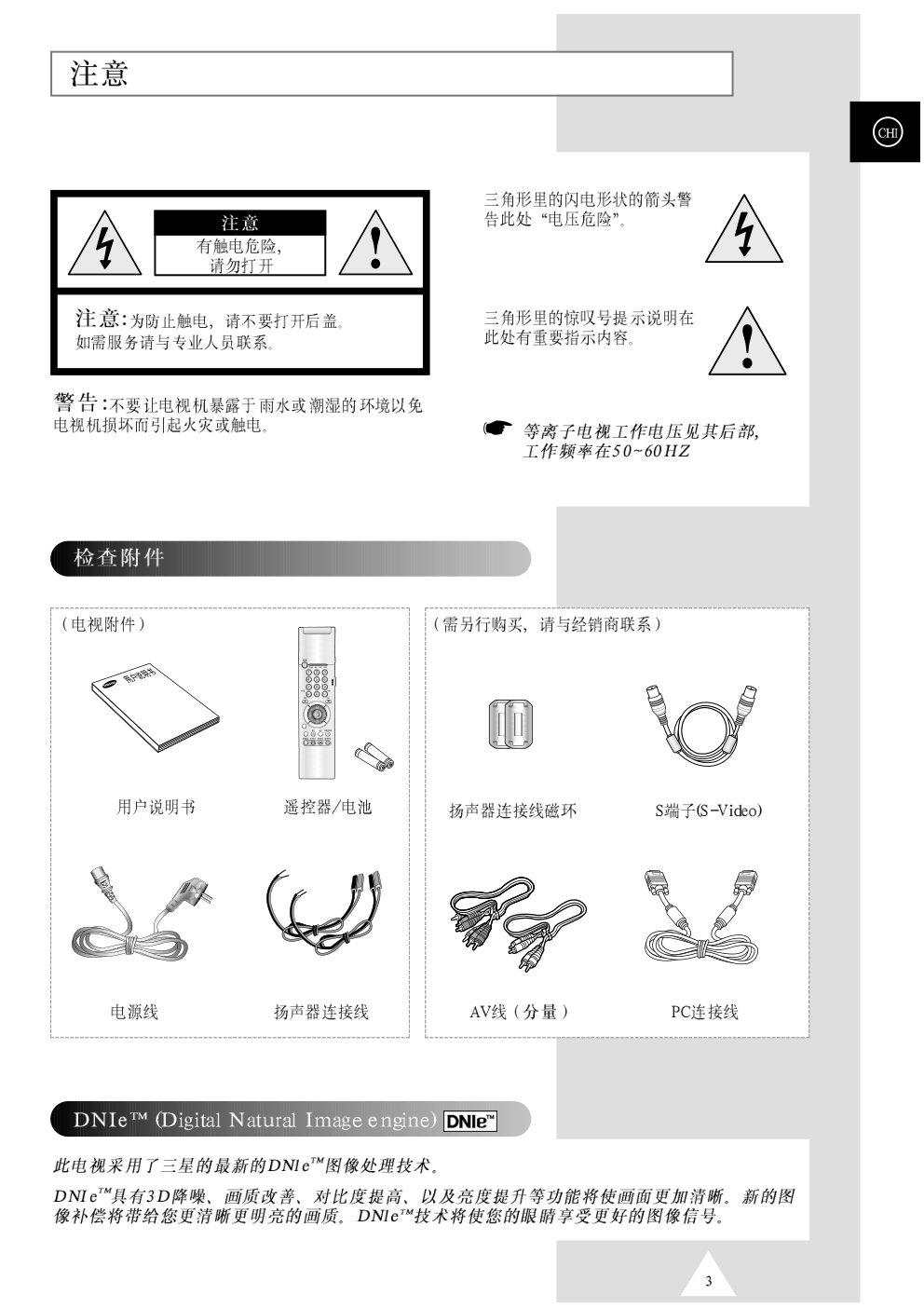 SAMSUNG等离子电视机PS63P3H使用说明书-2