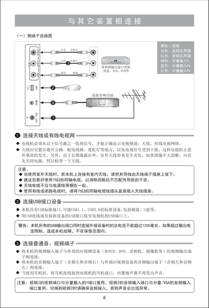 海信LED42K100N液晶彩电使用说明书-8 海信LED42K100N液晶彩电使用说明书-8