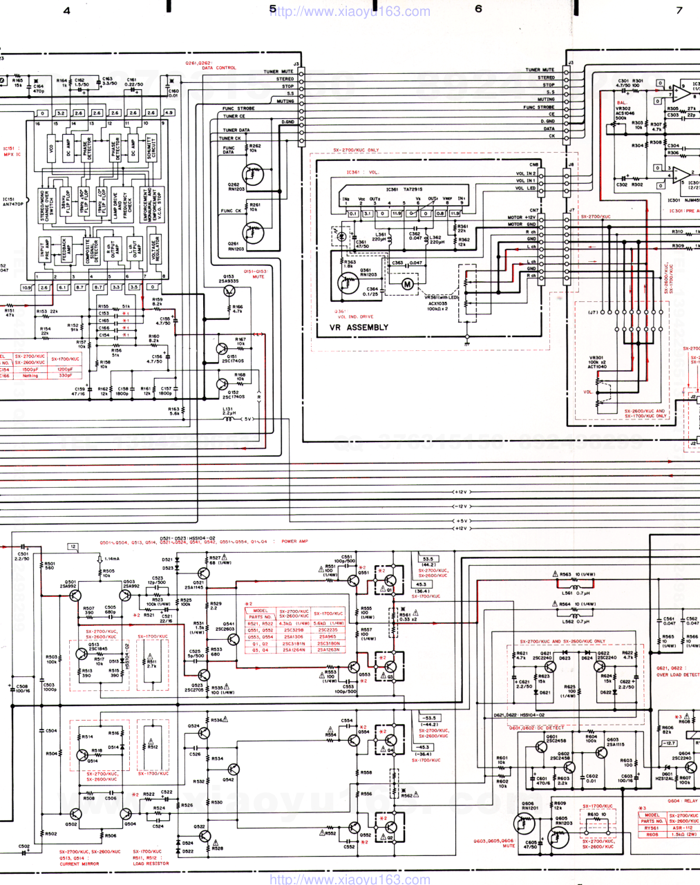 先锋PIONEER SX-2700电路图-1 先锋PIONEER SX-2700电路图-1