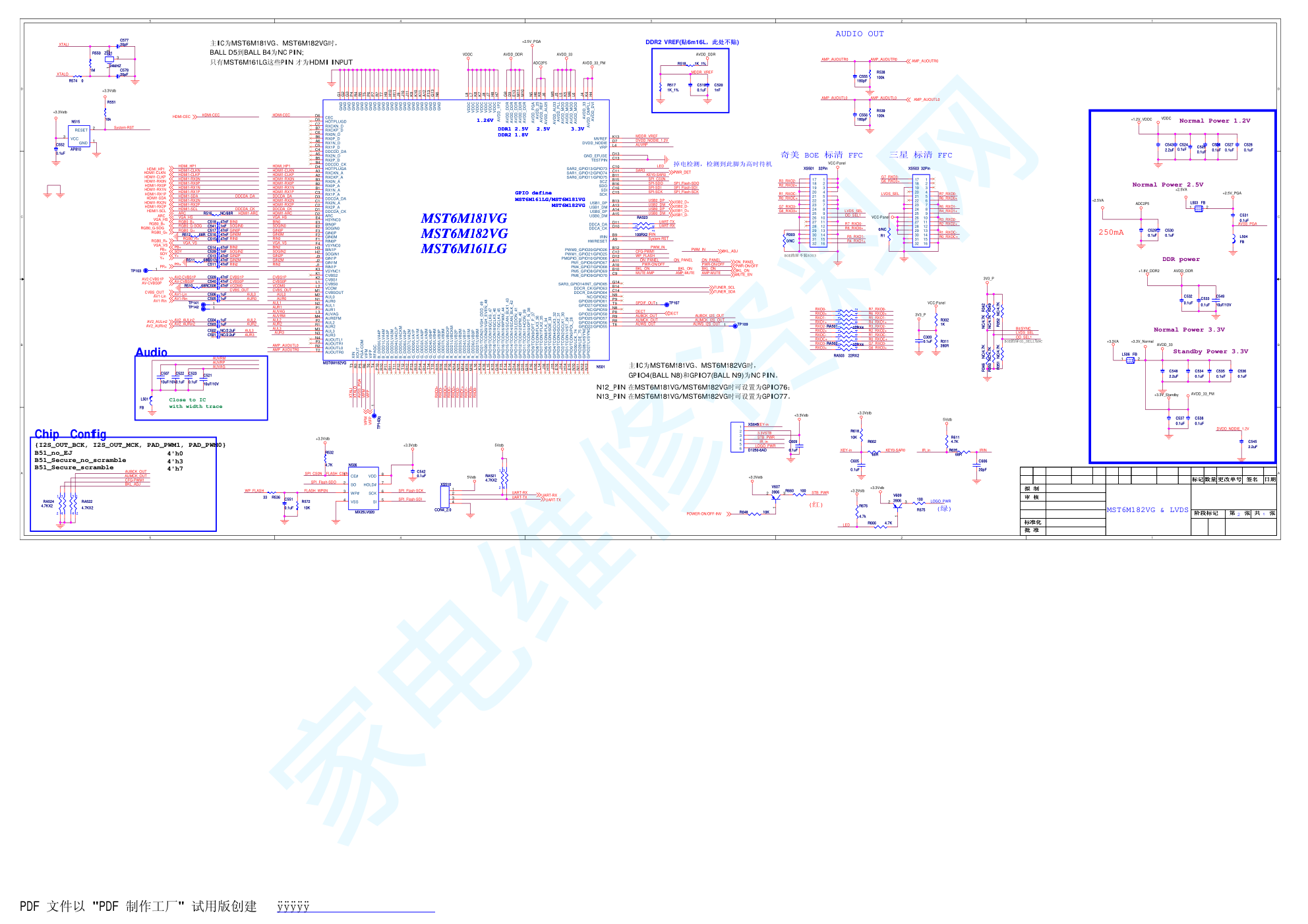 康佳彩电LED32F2200(35016705)三合一主板电路图-1 康佳彩电LED32F2200(35016705)三合一主板电路图-1
