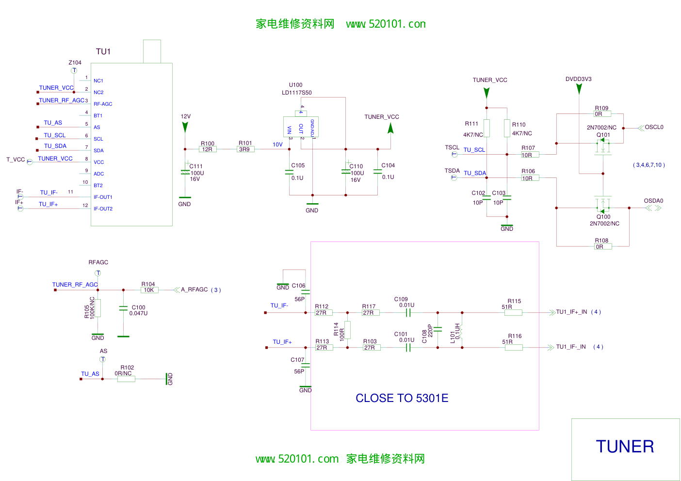 TCL王牌L46F3000E(MT01C机芯)液晶彩电主板原理图-1