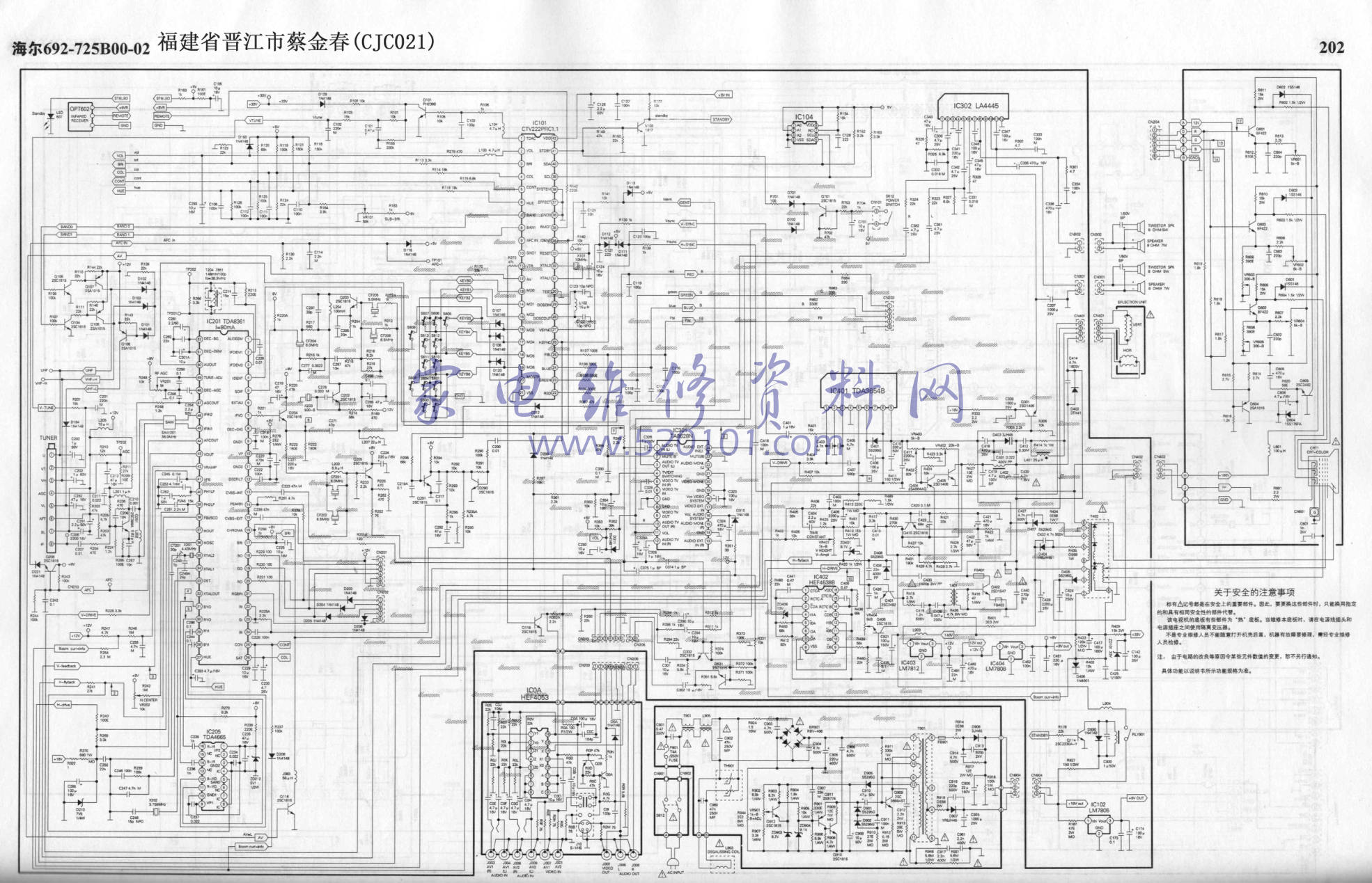 海尔692-725B00彩电图纸-0 海尔692-725B00彩电图纸-0