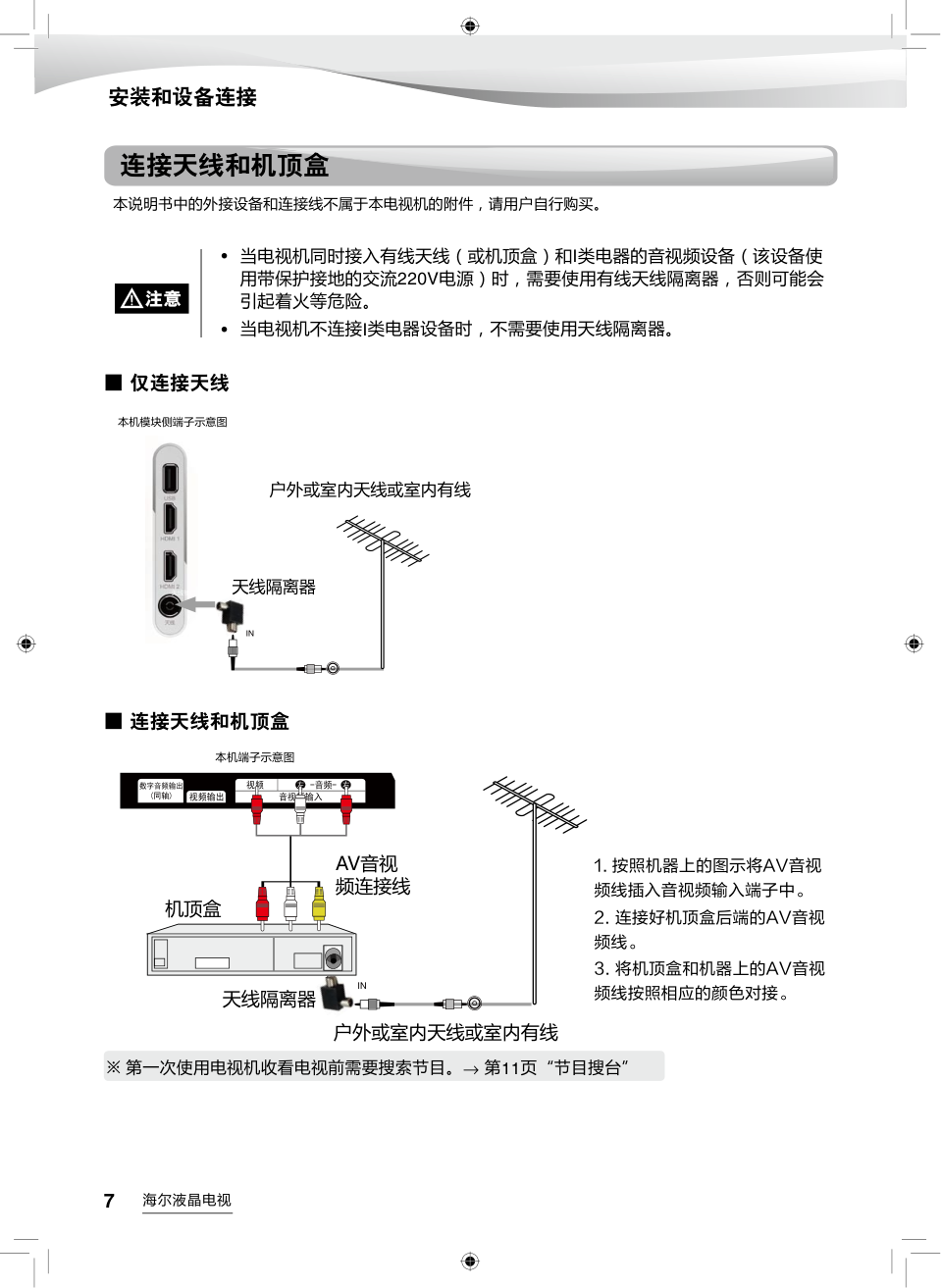 海尔LS55AL88U52液晶彩电使用说明书-7 海尔LS55AL88U52液晶彩电使用说明书-7