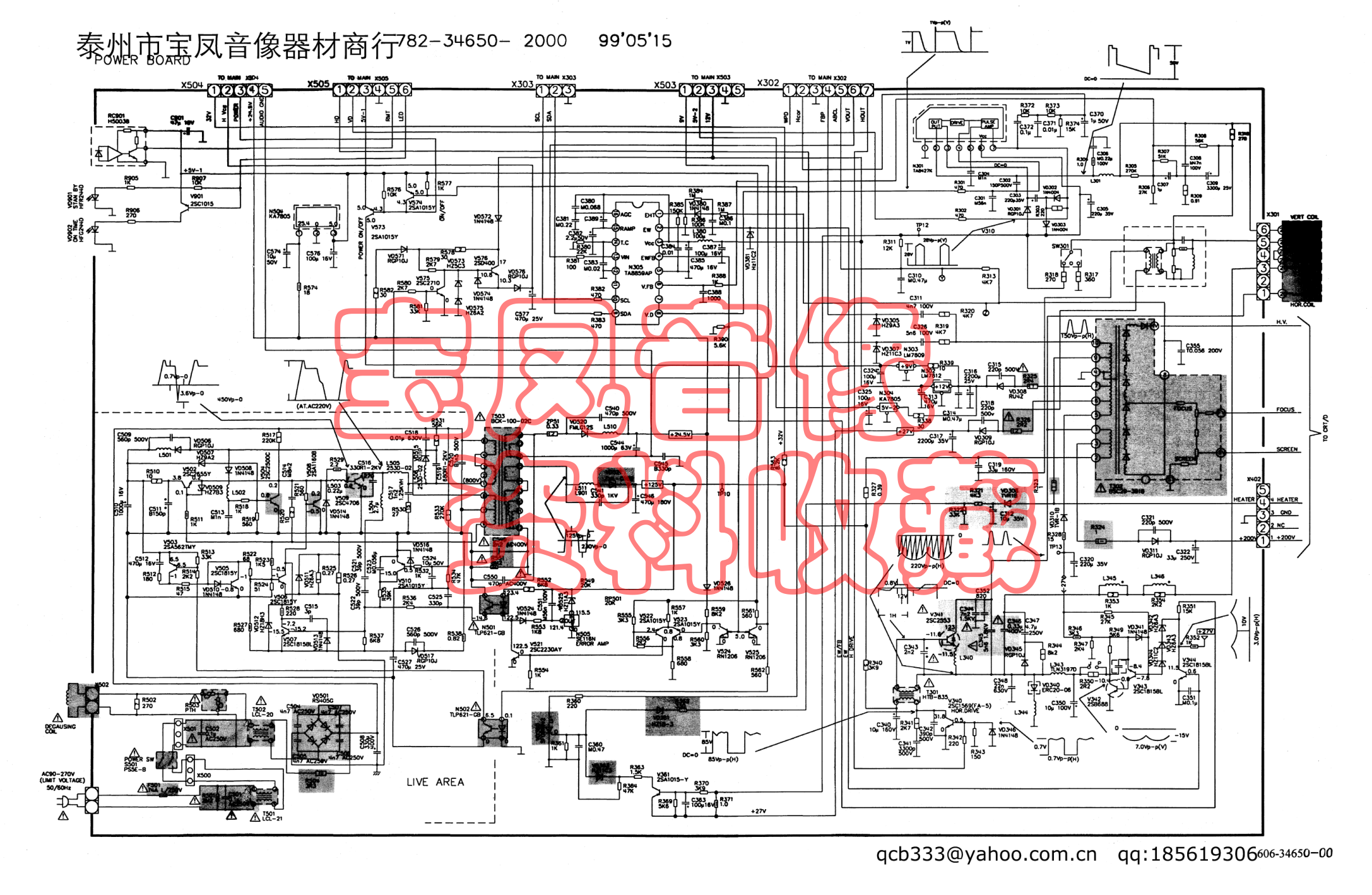 厦华XT-3465T彩电原理图-1