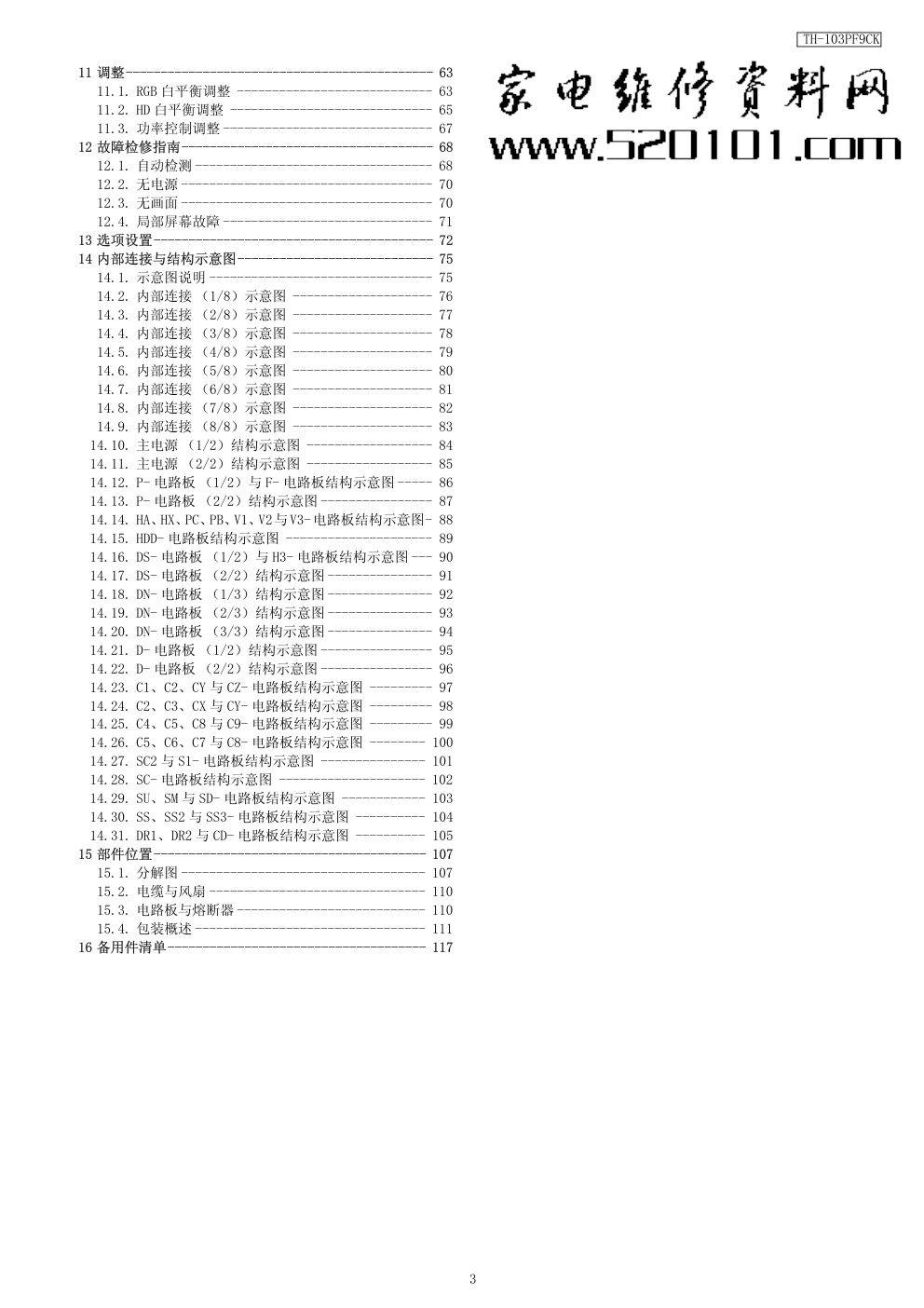 松下TH-103PF9CK等离子显示器维修手册-2