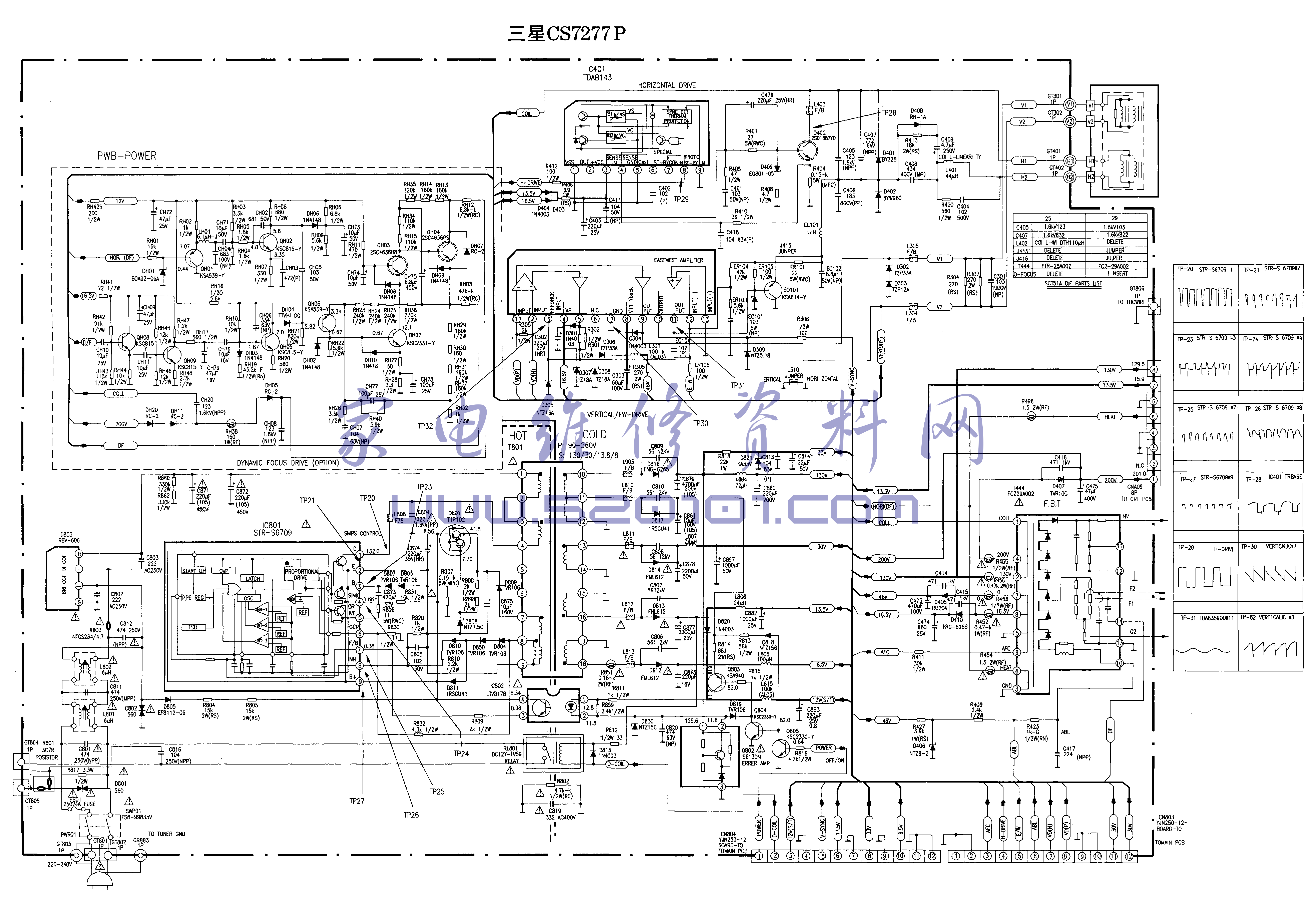 三星 CS7277P彩电图纸-1