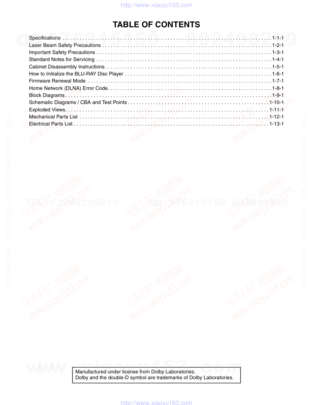 安桥ONKYO DBS-50.2(B)CDD1N DVD播放器电路图-1