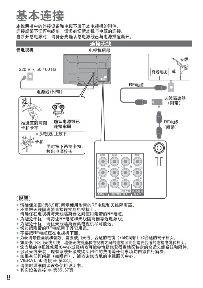 松下TH-P42C22C液晶彩电使用说明书-7 松下TH-P42C22C液晶彩电使用说明书-7