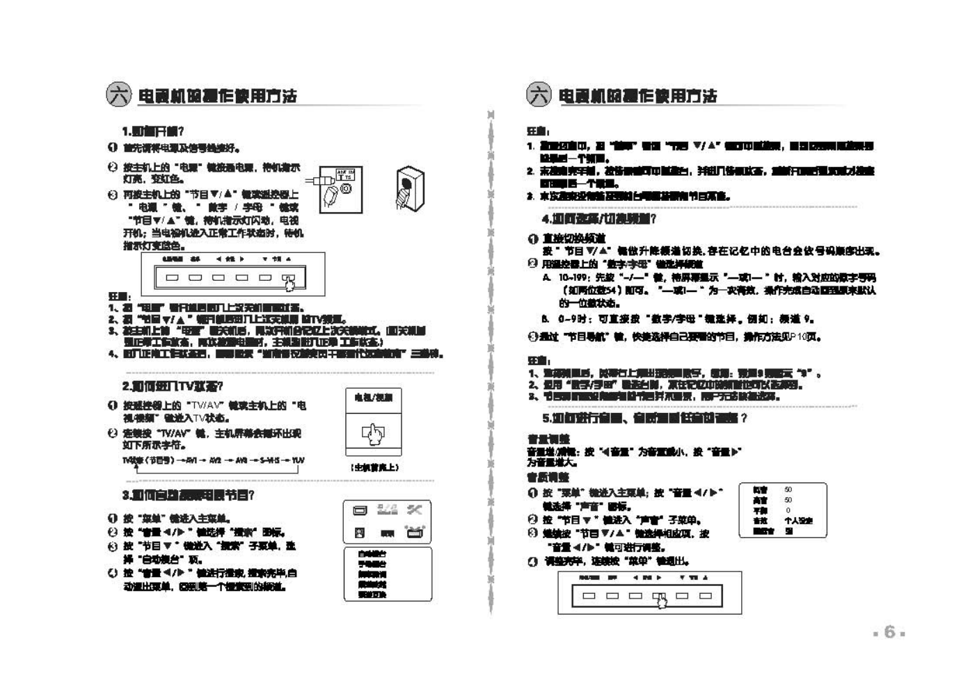 TCL王牌HID29189PB彩电使用说明书-6 TCL王牌HID29189PB彩电使用说明书-6