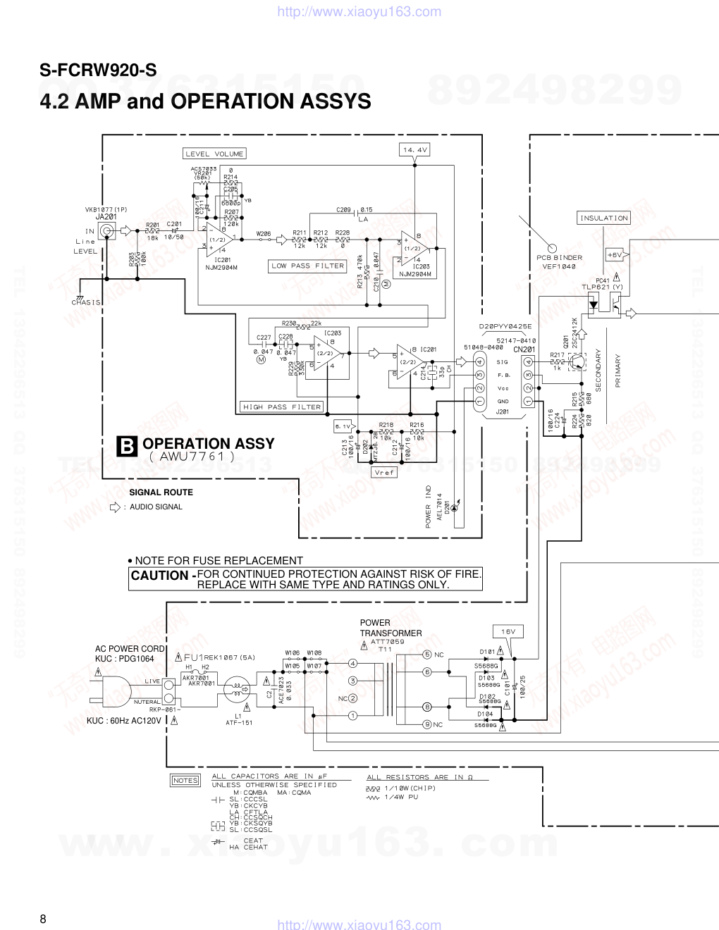 先锋PIONEER S-FCRW920-S电路图-7 先锋PIONEER S-FCRW920-S电路图-7