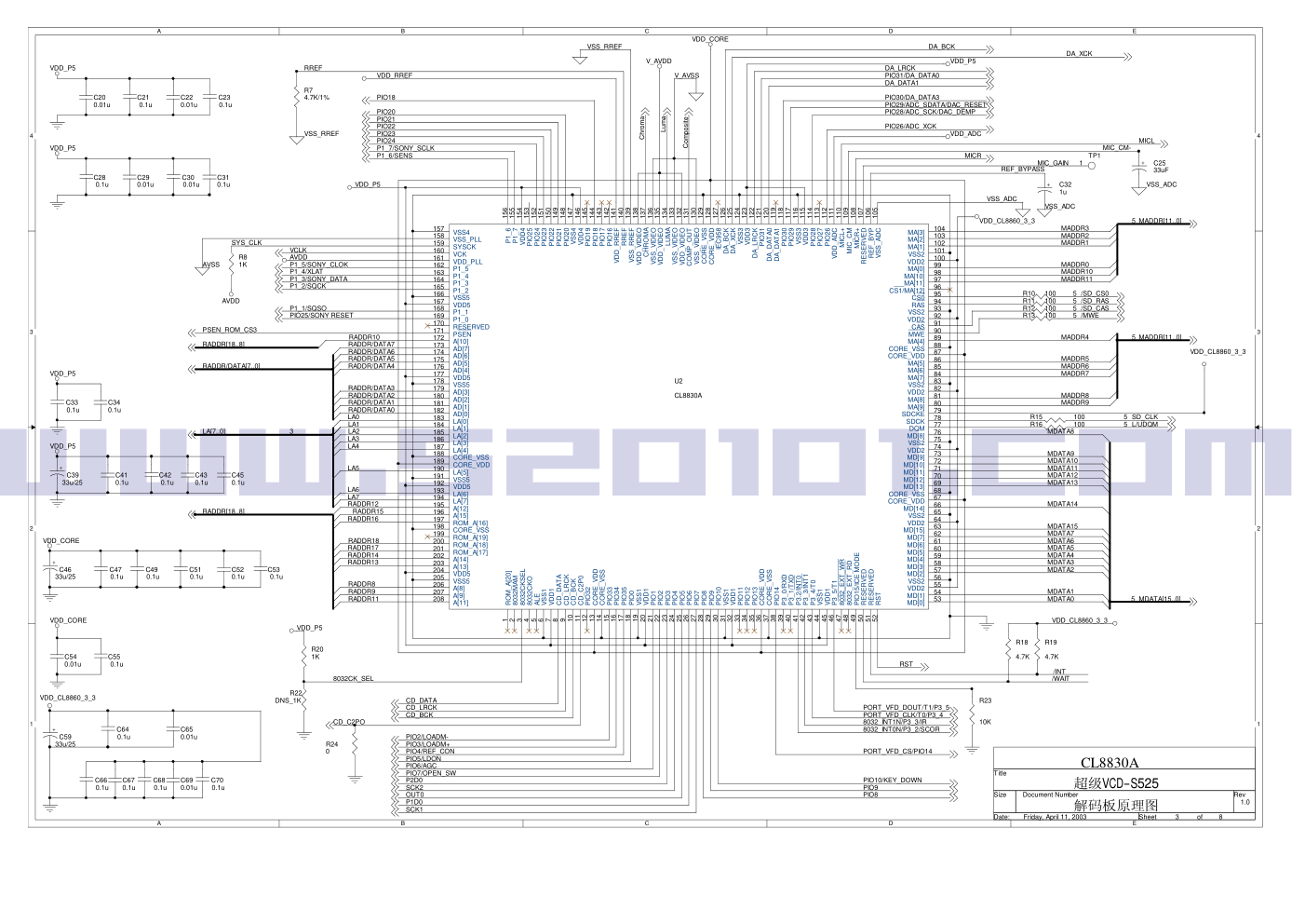 CXD3068+CL8830A原理图-2 CXD3068+CL8830A原理图-2