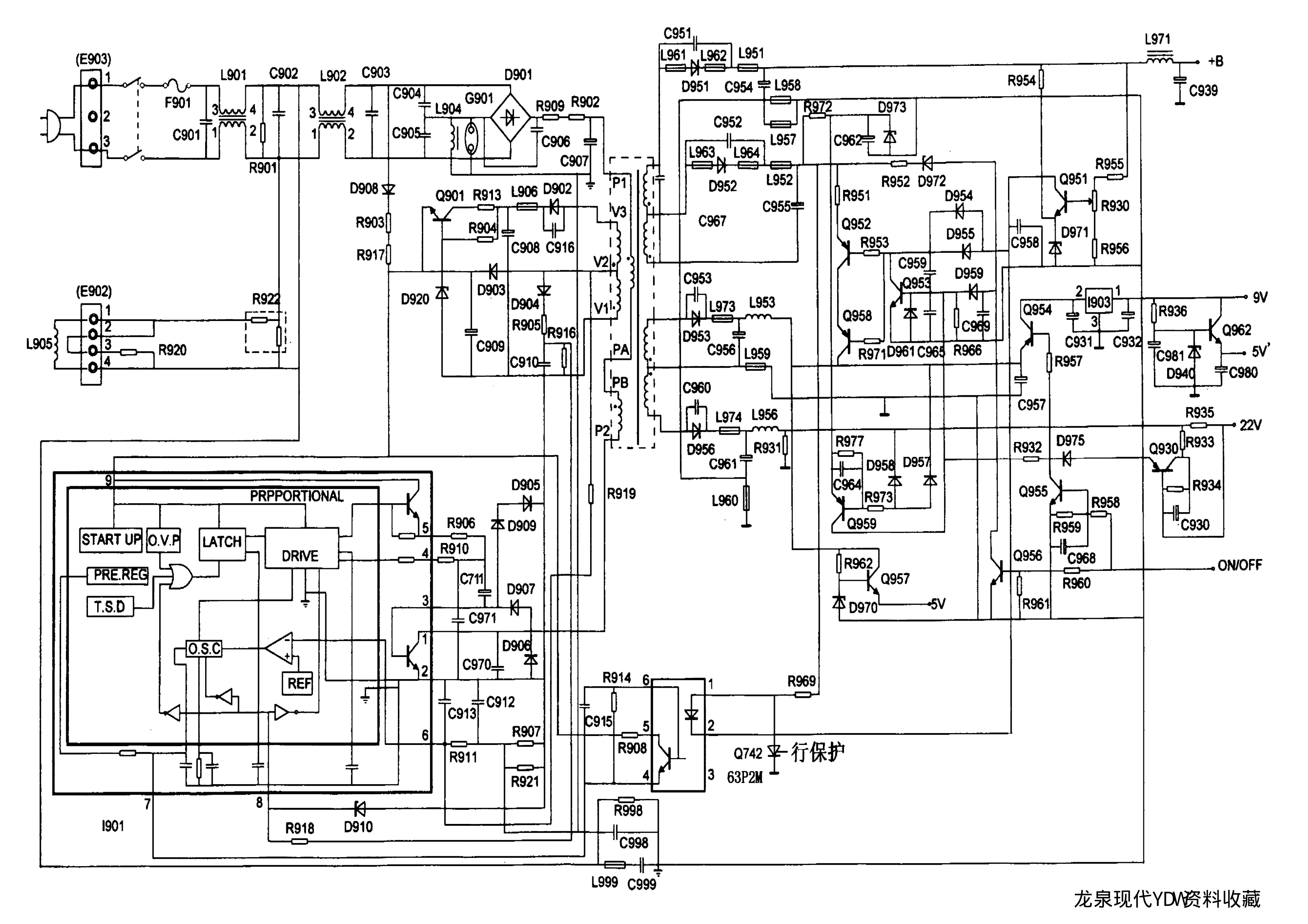 福日HFC-29S18彩电原理图-1 福日HFC-29S18彩电原理图-1