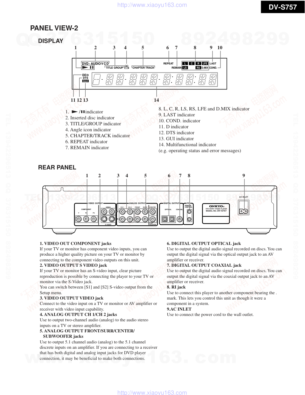安桥ONKYO DV-S757 DVD播放器电路图-4
