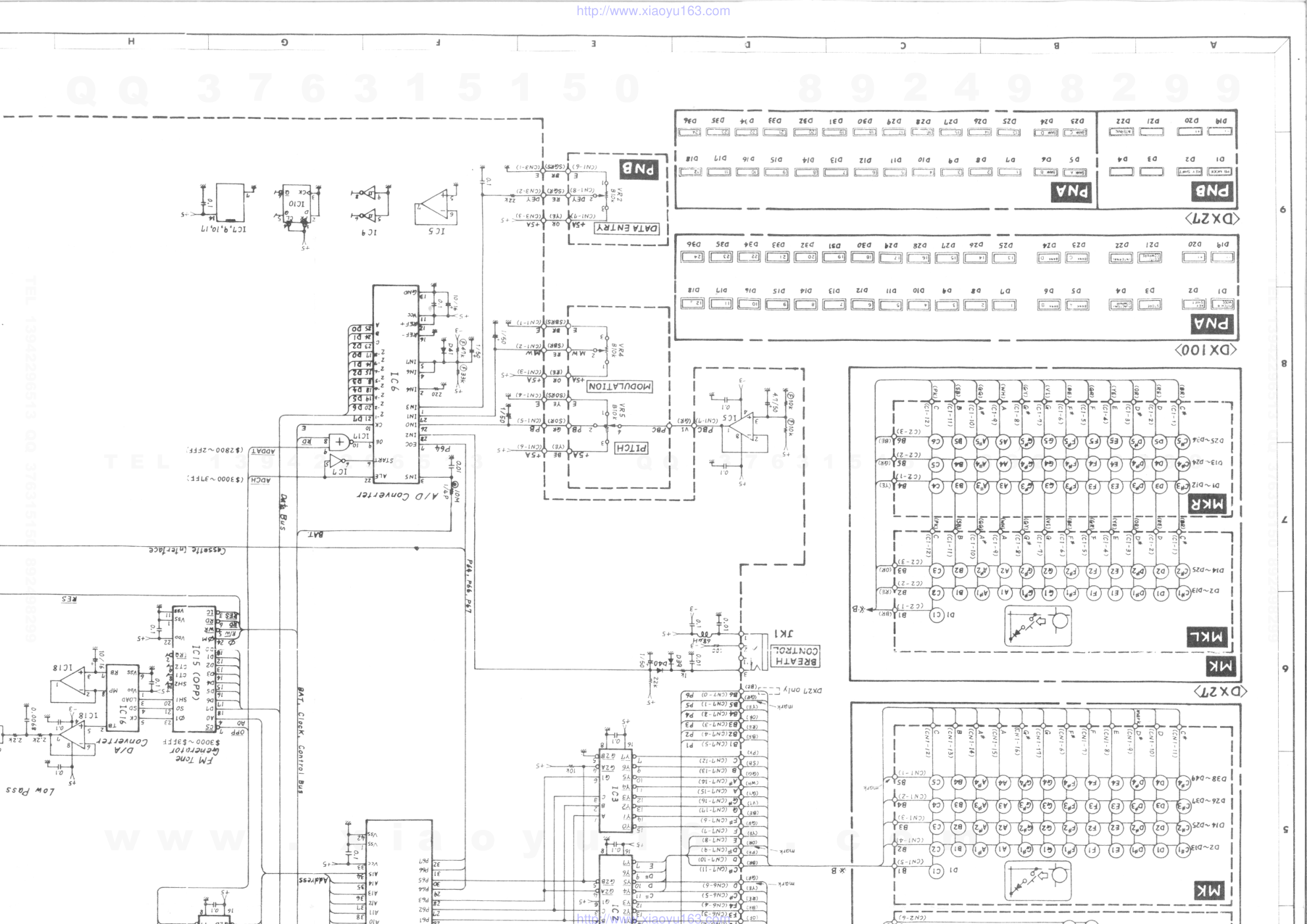 雅马哈YAMAHA DX-100音响电路原理图-0 雅马哈YAMAHA DX-100音响电路原理图-0