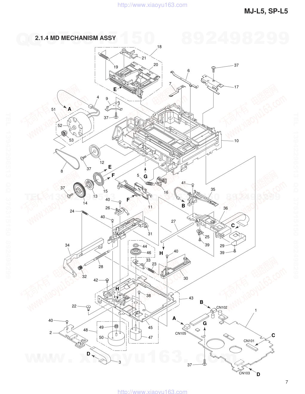 先锋PIONEER MJ-L5音响电路图-6 先锋PIONEER MJ-L5音响电路图-6