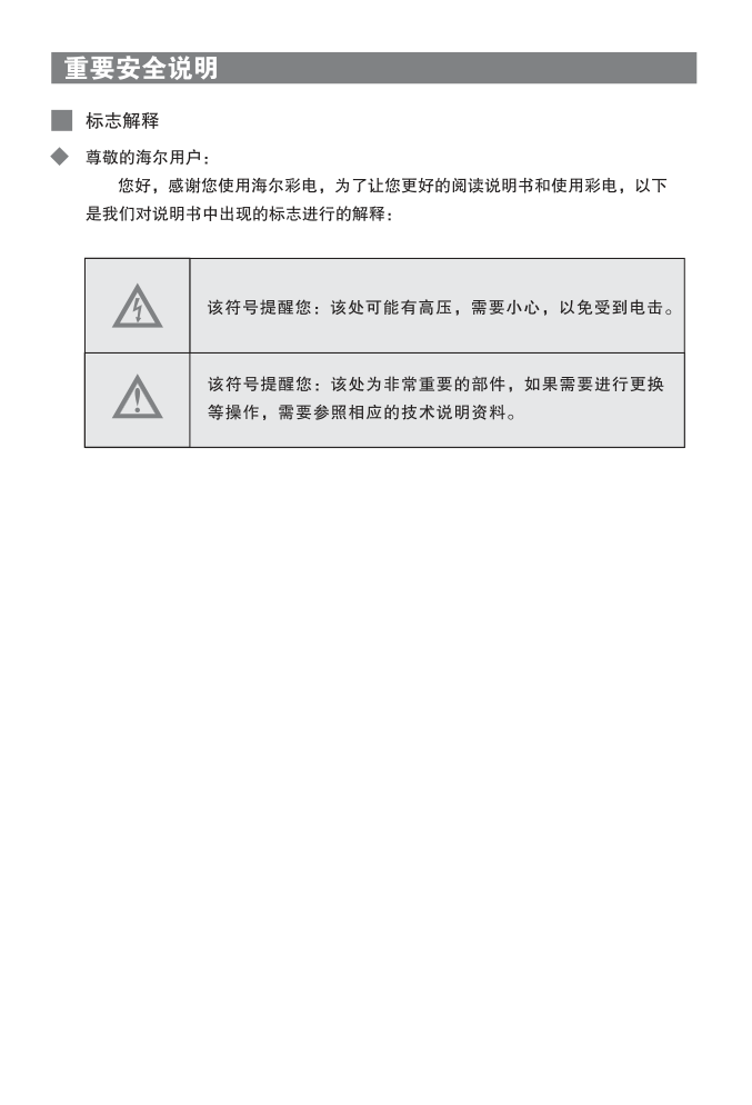 海尔D32FA9-AKM彩电使用说明书-2 海尔D32FA9-AKM彩电使用说明书-2