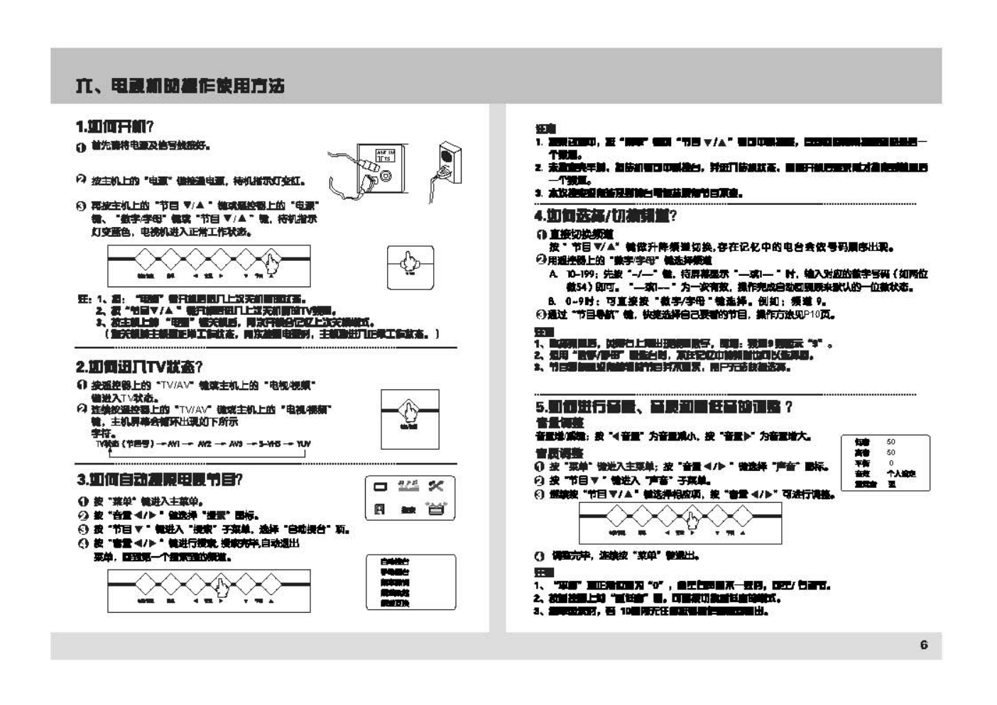 TCL王牌HID34A81彩电使用说明书-6 TCL王牌HID34A81彩电使用说明书-6
