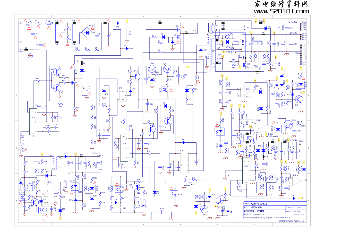 长虹FSP179-4F01（S073）电源板电路图-0