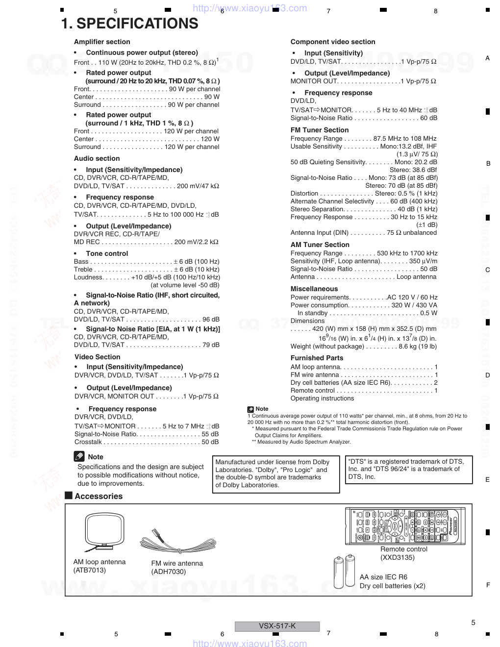 先锋PIONEER VSX-517-S电路图-4 先锋PIONEER VSX-517-S电路图-4