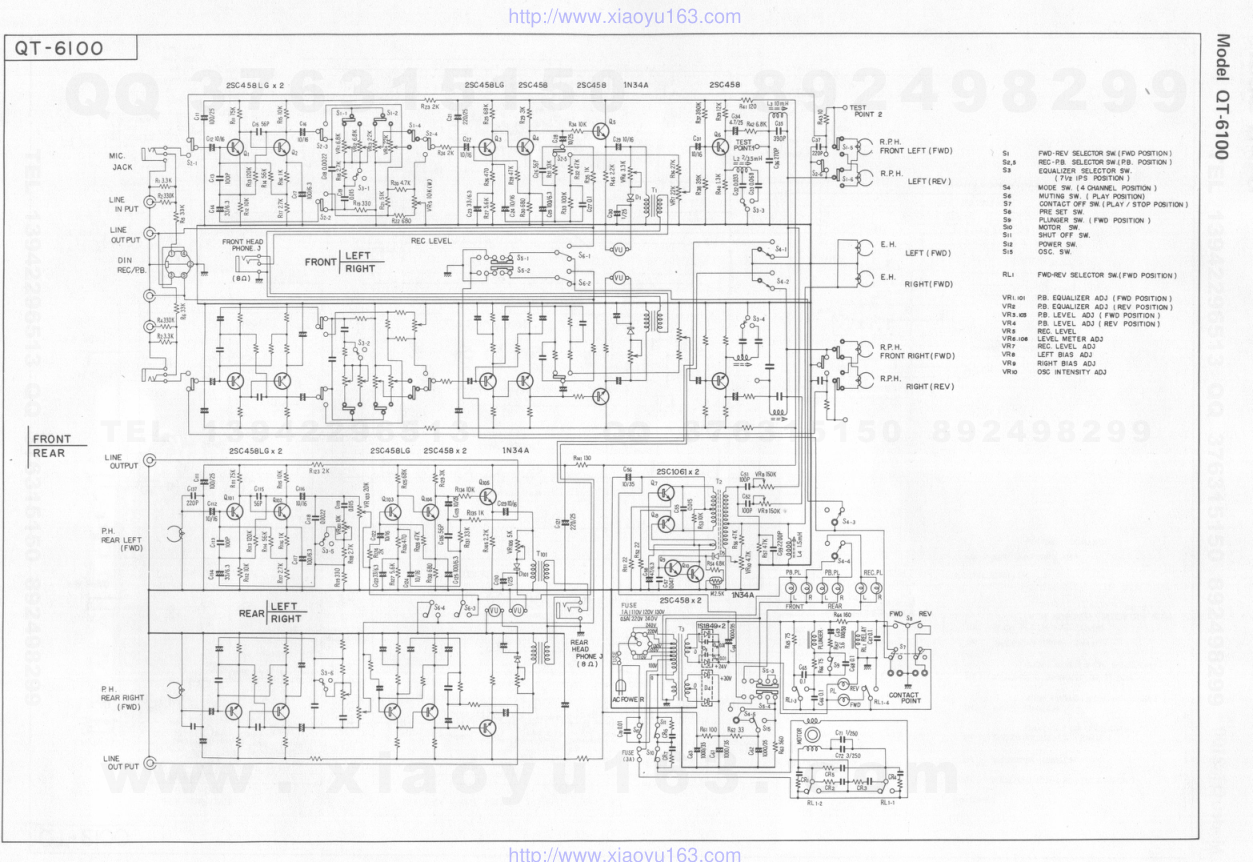 先锋PIONEER QT-6100音响电路图-0 先锋PIONEER QT-6100音响电路图-0