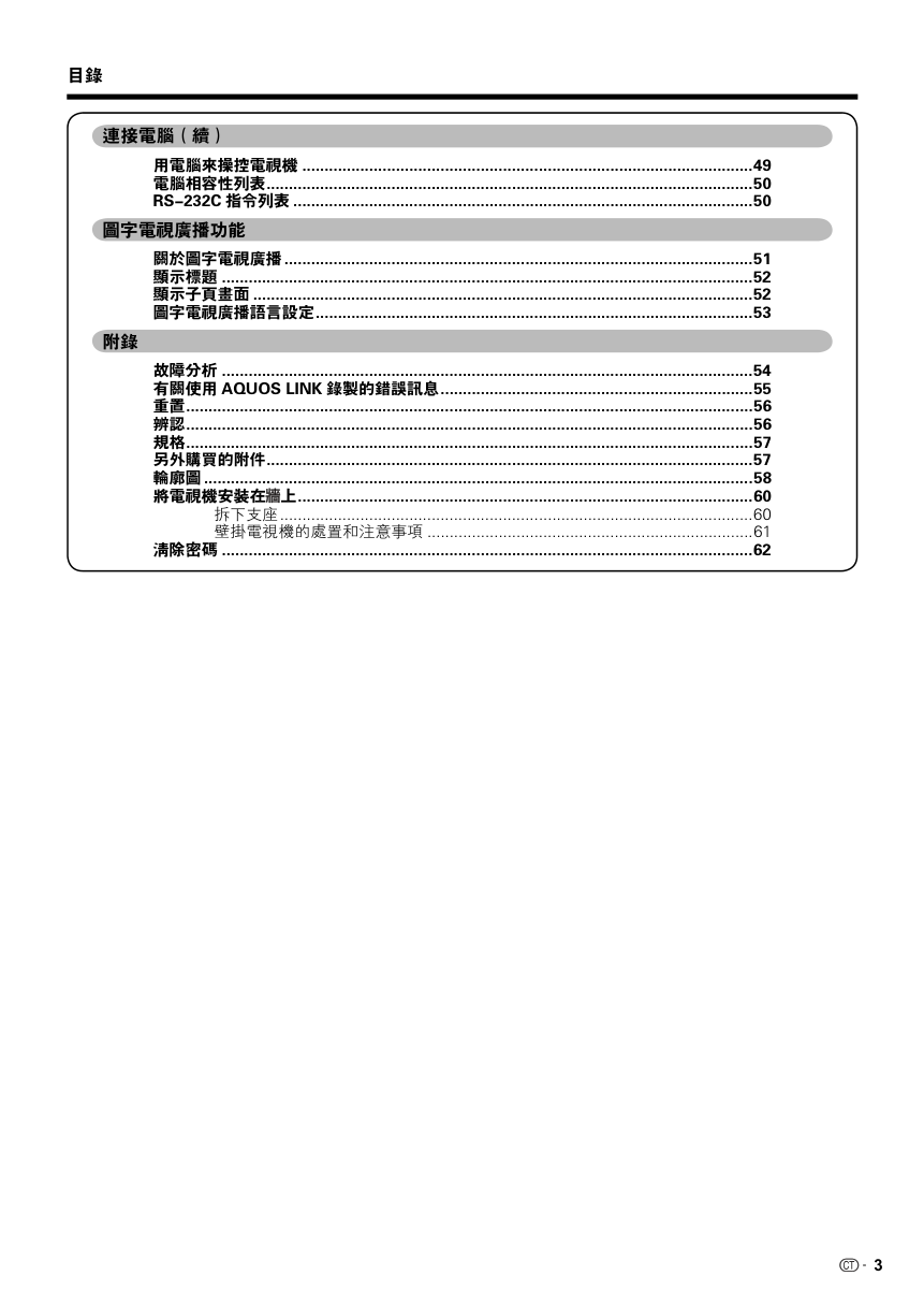 声宝LC-42A66M型液晶电视机说明书-3