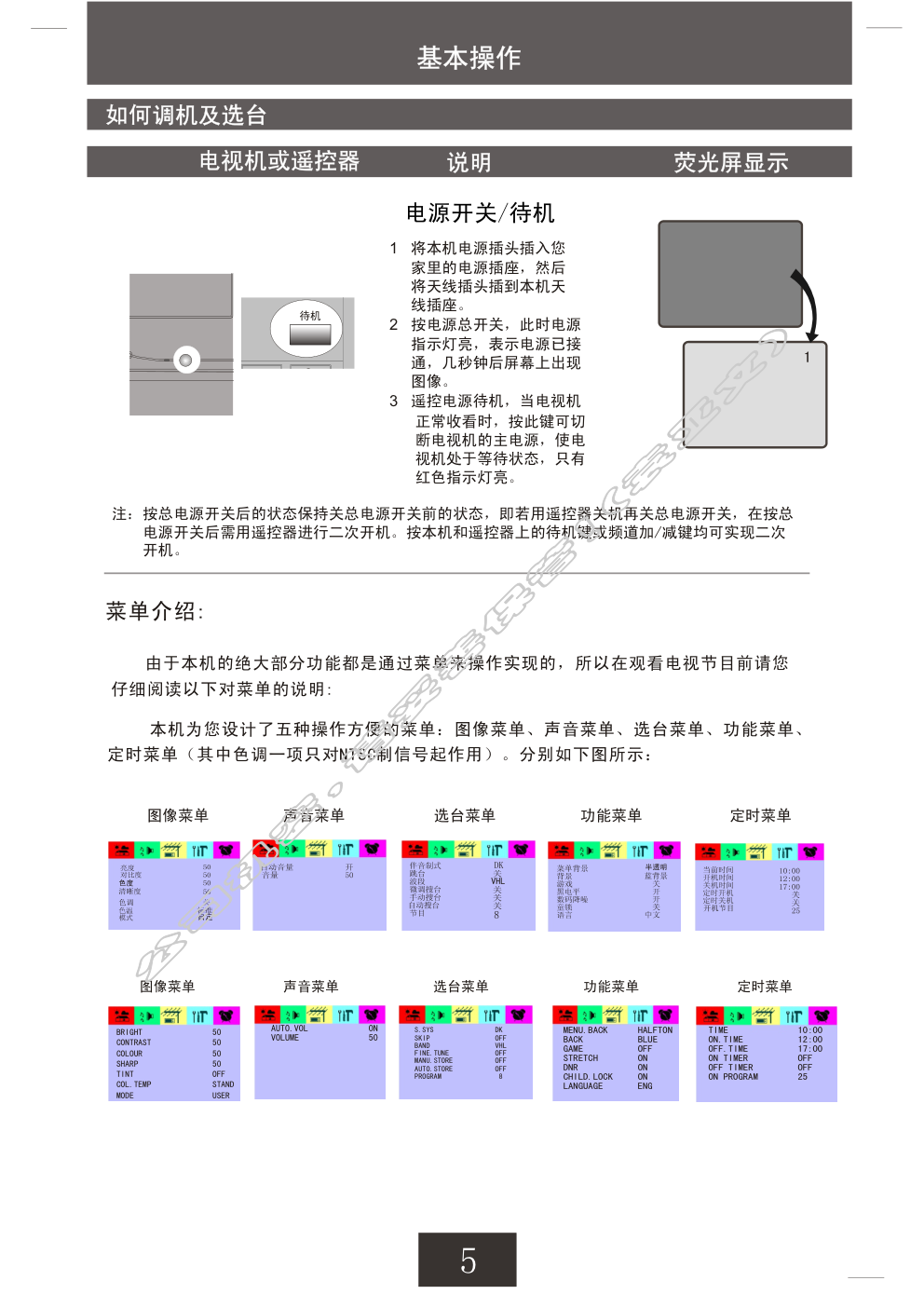 创维21NF8800(3S30机芯)彩电使用说明书-4 创维21NF8800(3S30机芯)彩电使用说明书-4