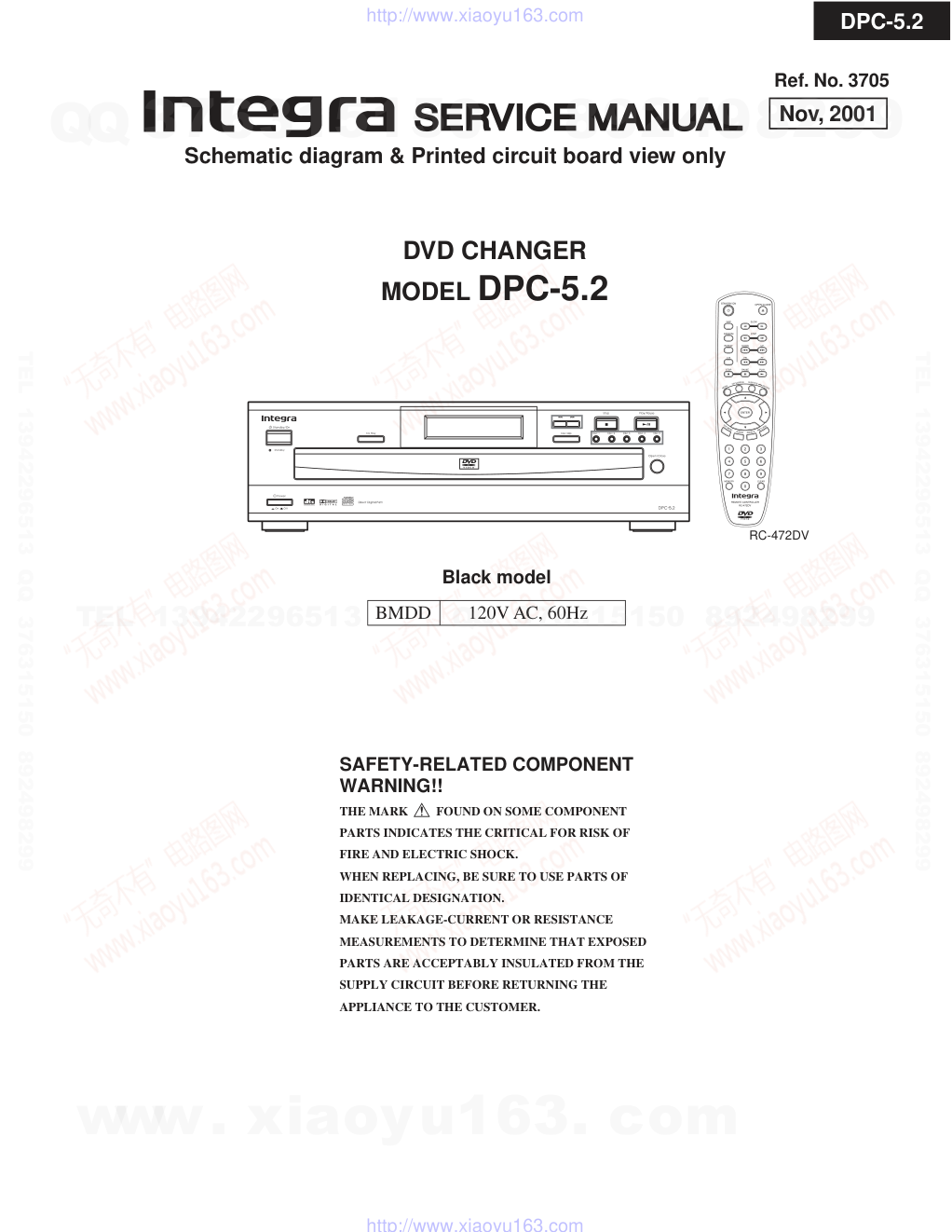 安桥ONKYO DPC-5.2 DVD播放器维修手册-0 安桥ONKYO DPC-5.2 DVD播放器维修手册-0