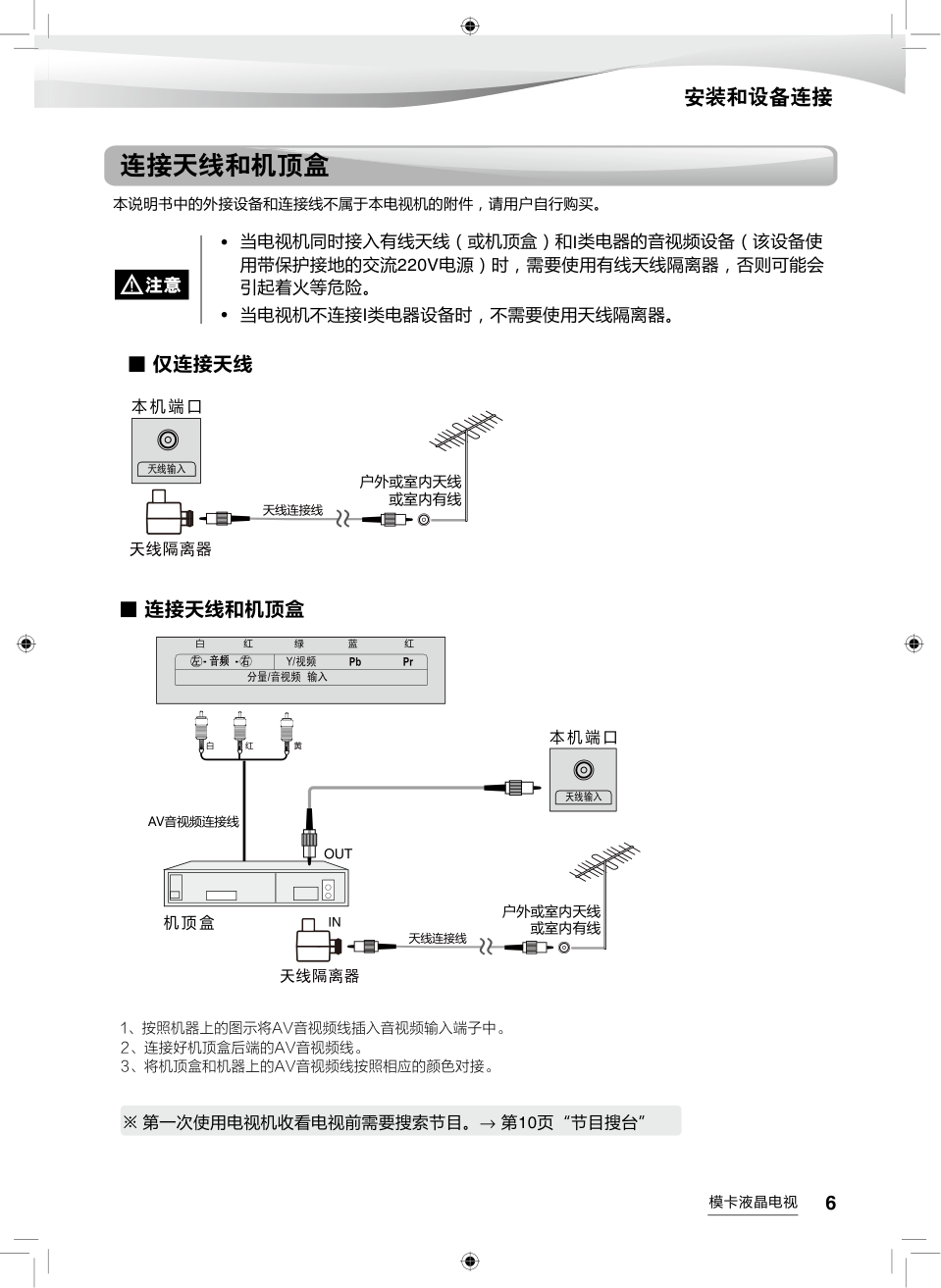 海尔55Q3M液晶彩电使用说明书-6 海尔55Q3M液晶彩电使用说明书-6