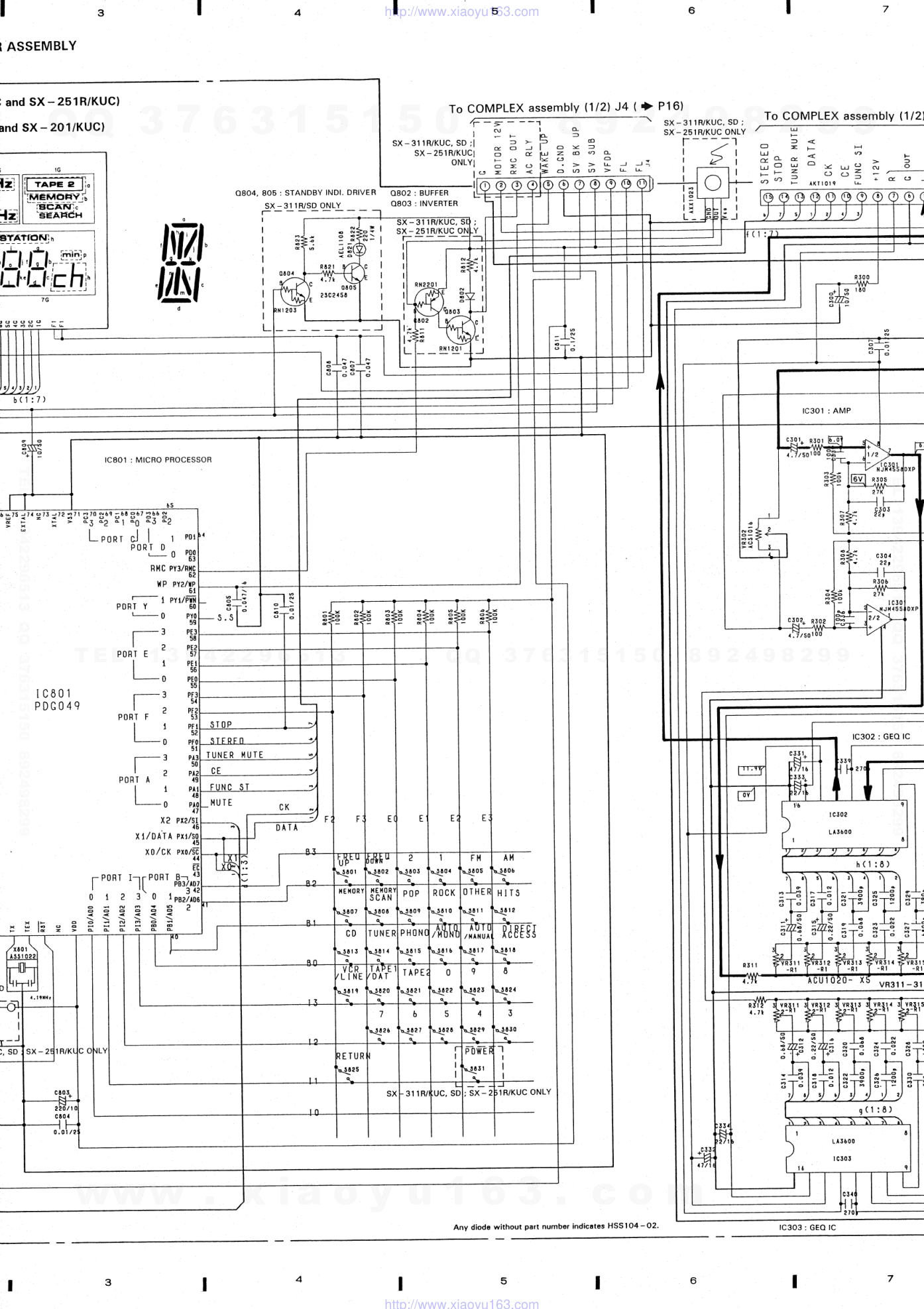 先锋PIONEER SX-301电路图-9