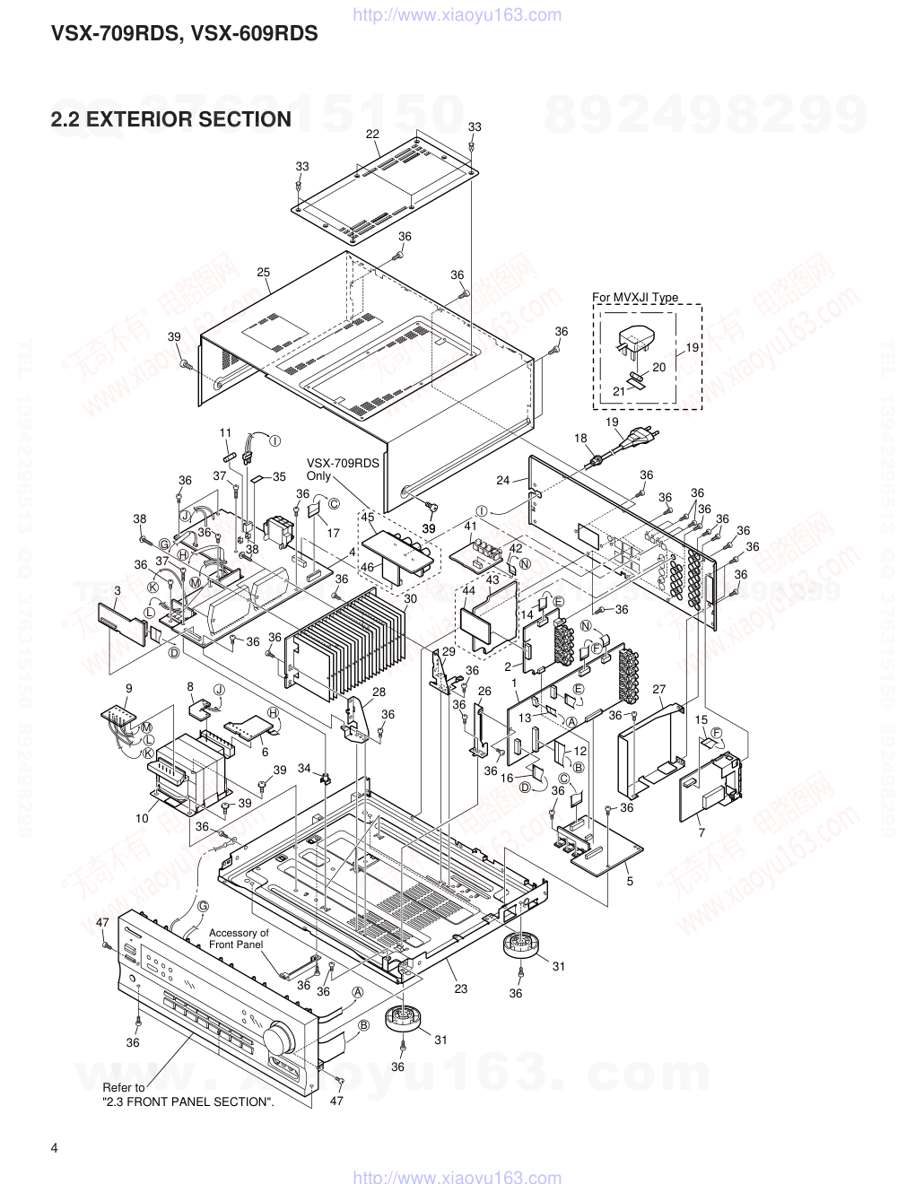 先锋PIONEER VSX-709RDS电路图-3 先锋PIONEER VSX-709RDS电路图-3