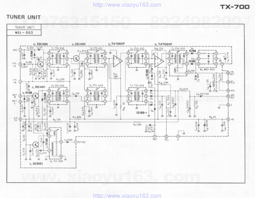先锋PIONEER TX-700电路图-4
