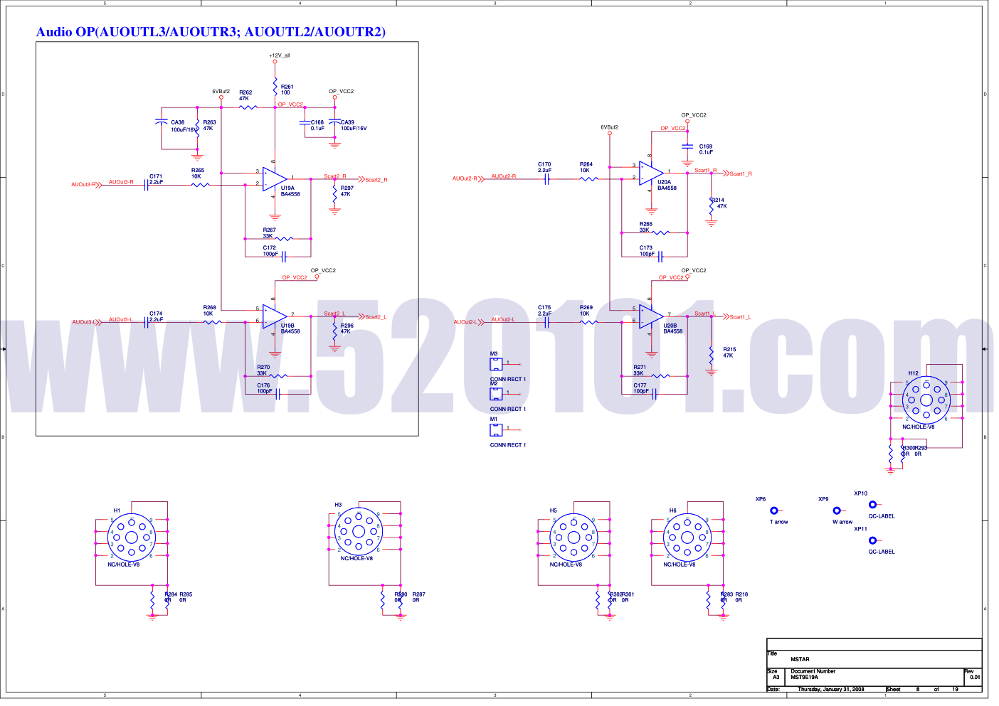 海信等离子TPW32V69型彩色电视接收机电路原理图-9