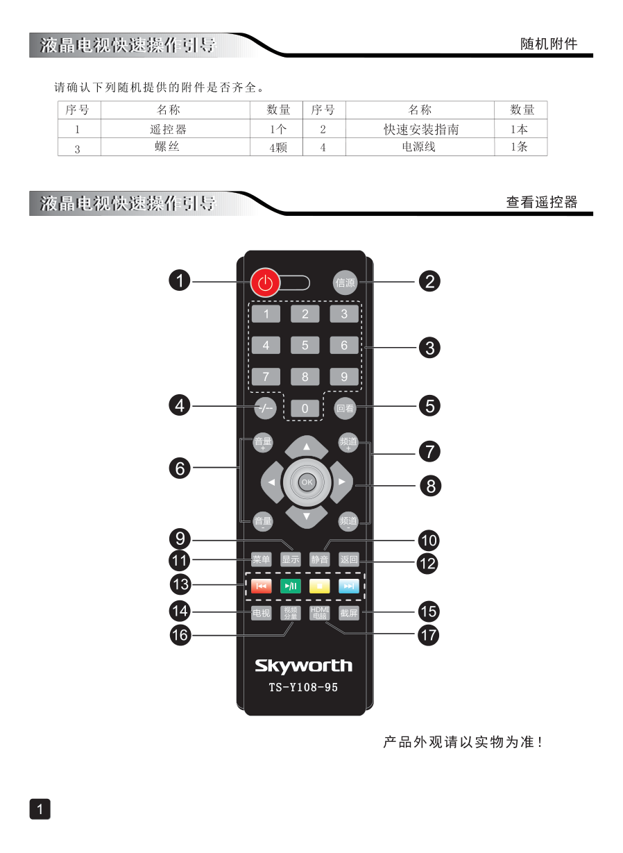 创维50E3100(8S22机芯)液晶彩电使用说明书-2 创维50E3100(8S22机芯)液晶彩电使用说明书-2