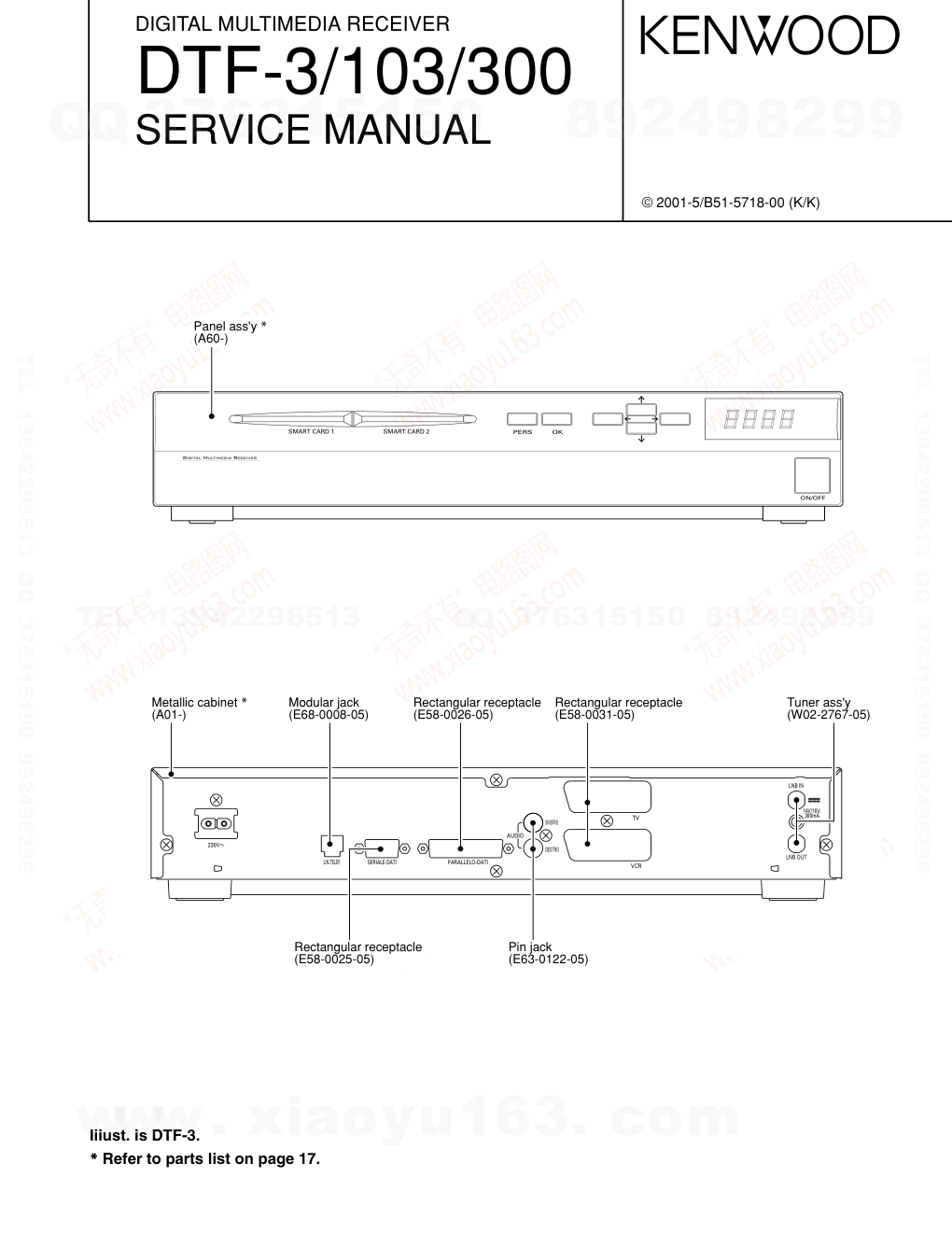 建伍KENWOOD  DTF-300数字多媒体播放器电路图-0