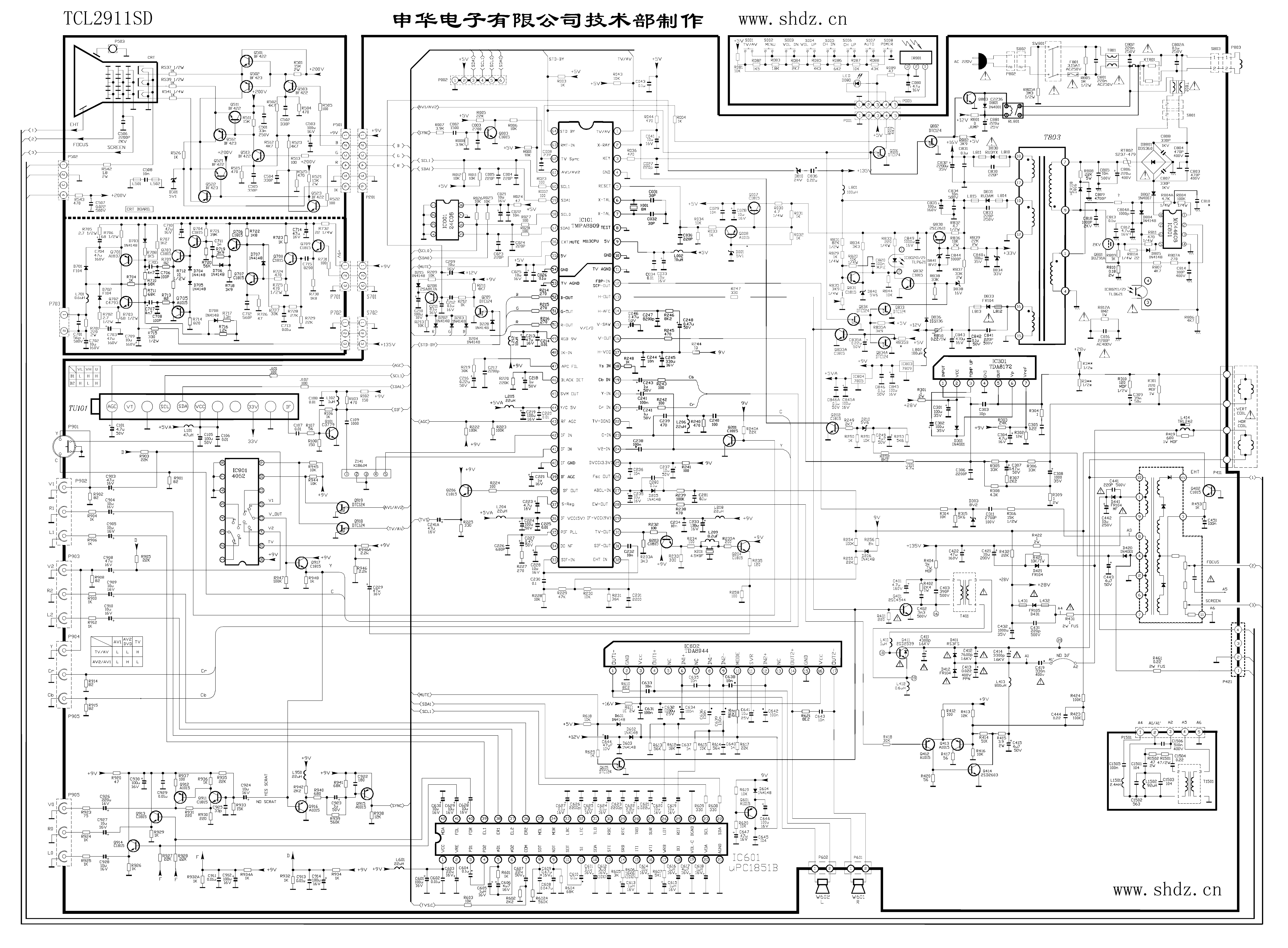 TCL 2911SD型机图纸-0 TCL 2911SD型机图纸-0