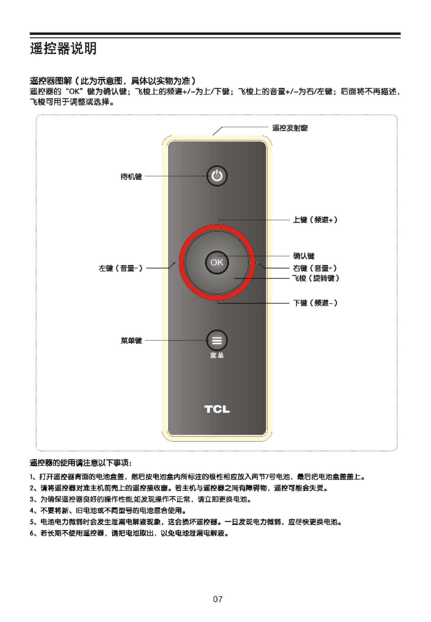 TCL王牌L37P21FBDEG液晶彩电使用说明书-7 TCL王牌L37P21FBDEG液晶彩电使用说明书-7