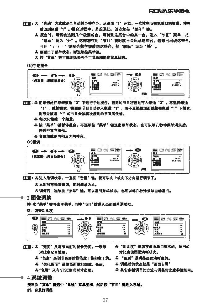乐华29V12彩电使用说明书-7 乐华29V12彩电使用说明书-7
