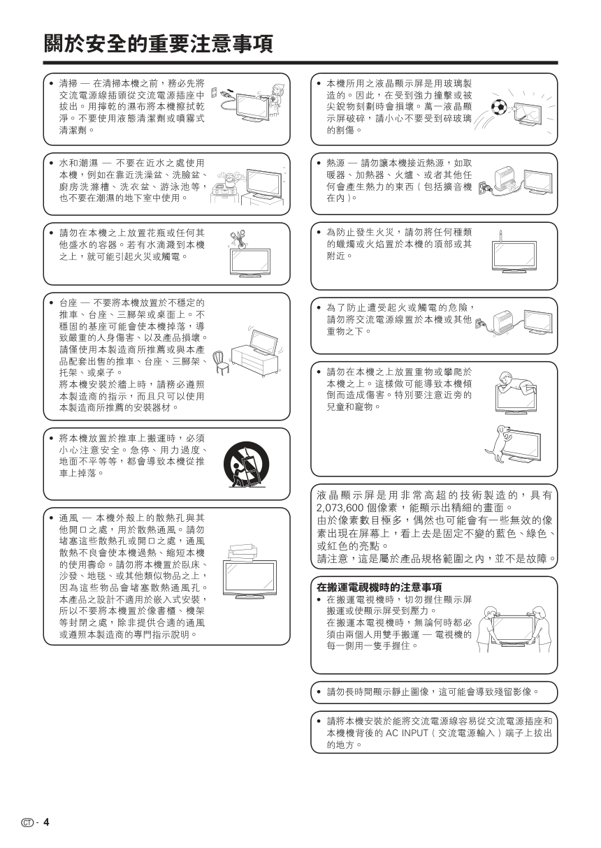 声宝LC-46D65H型液晶电视机说明书-4