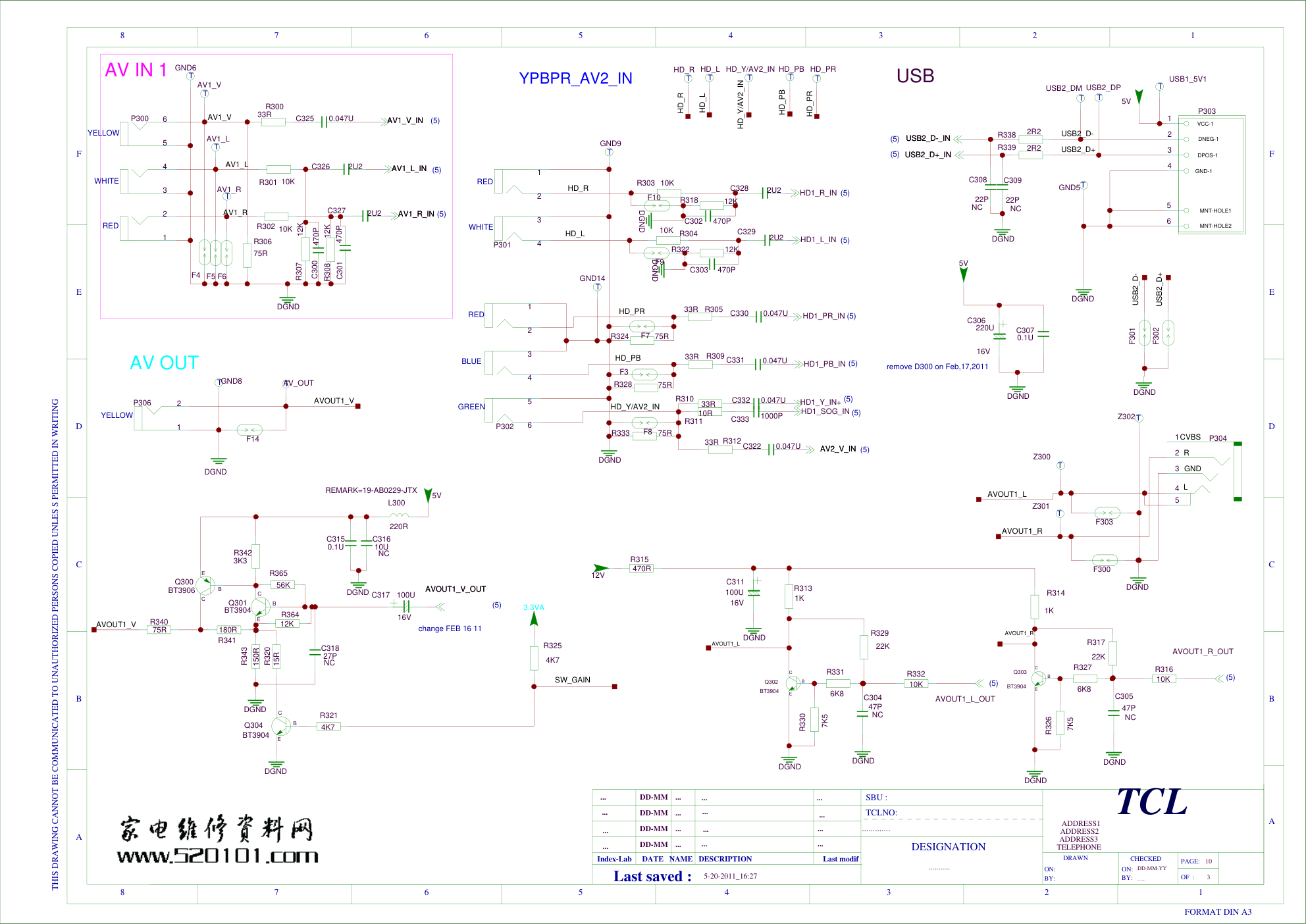 TCL液晶01-MS8102-MAA2XG主板电路原理图-2 TCL液晶01-MS8102-MAA2XG主板电路原理图-2