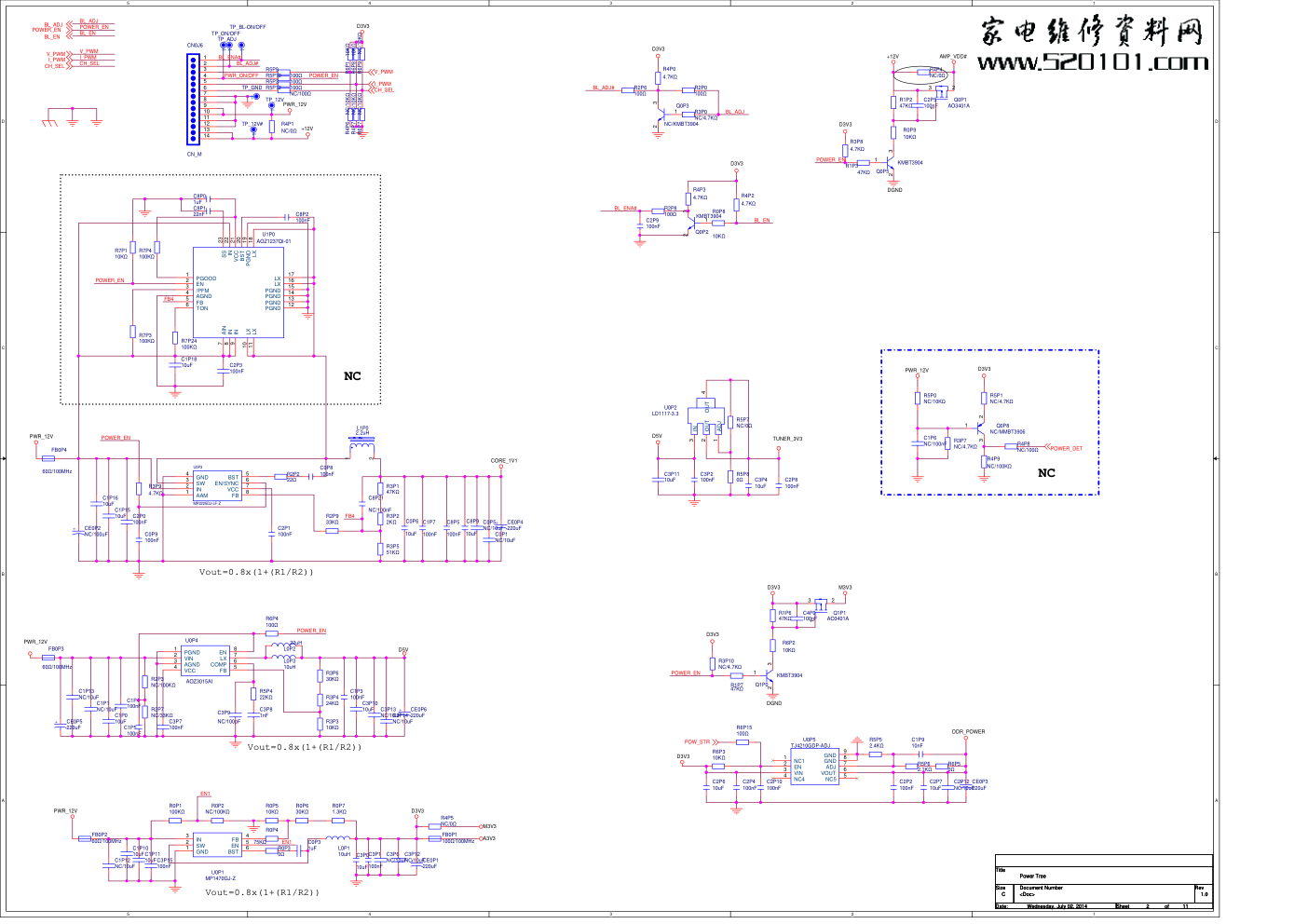 创维5800-A9R200-0P40板电路原理图-1